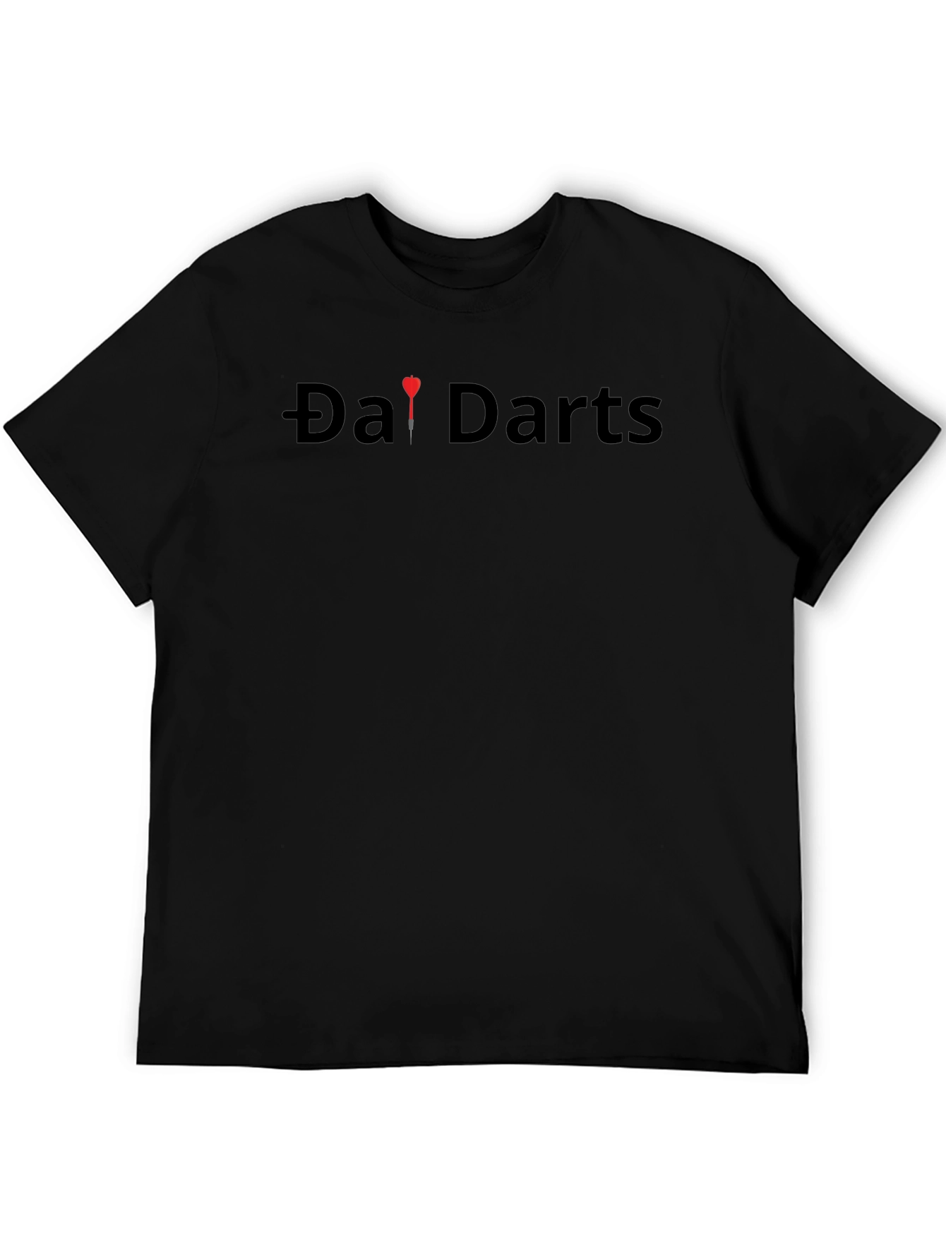 Da! Darts Graphic Tee - Classic Black Cotton T-Shirt