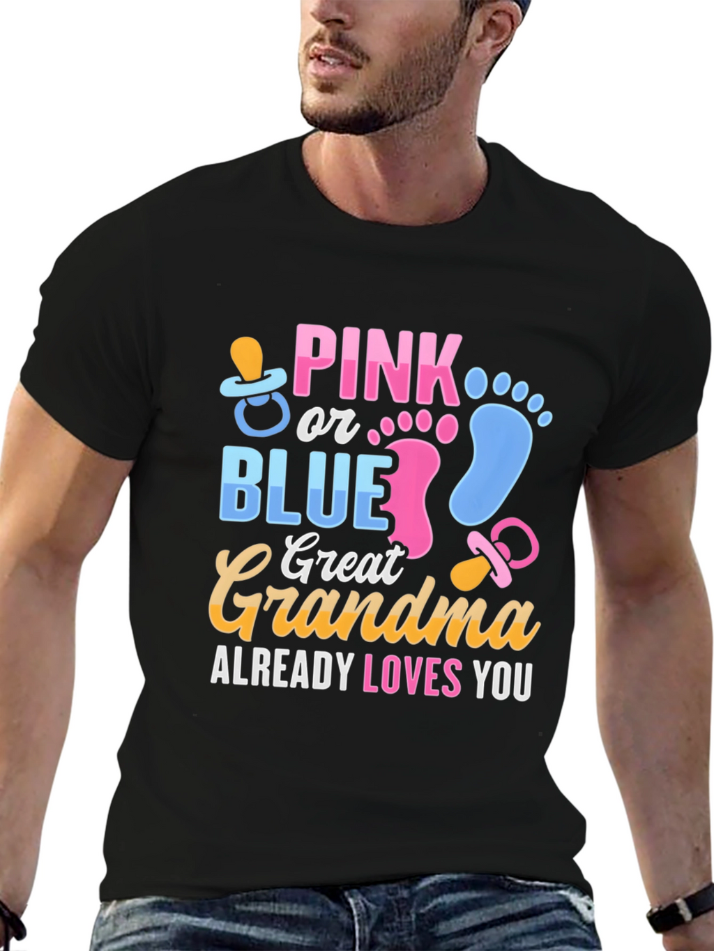 Pink or Blue Great Grandma T-Shirt