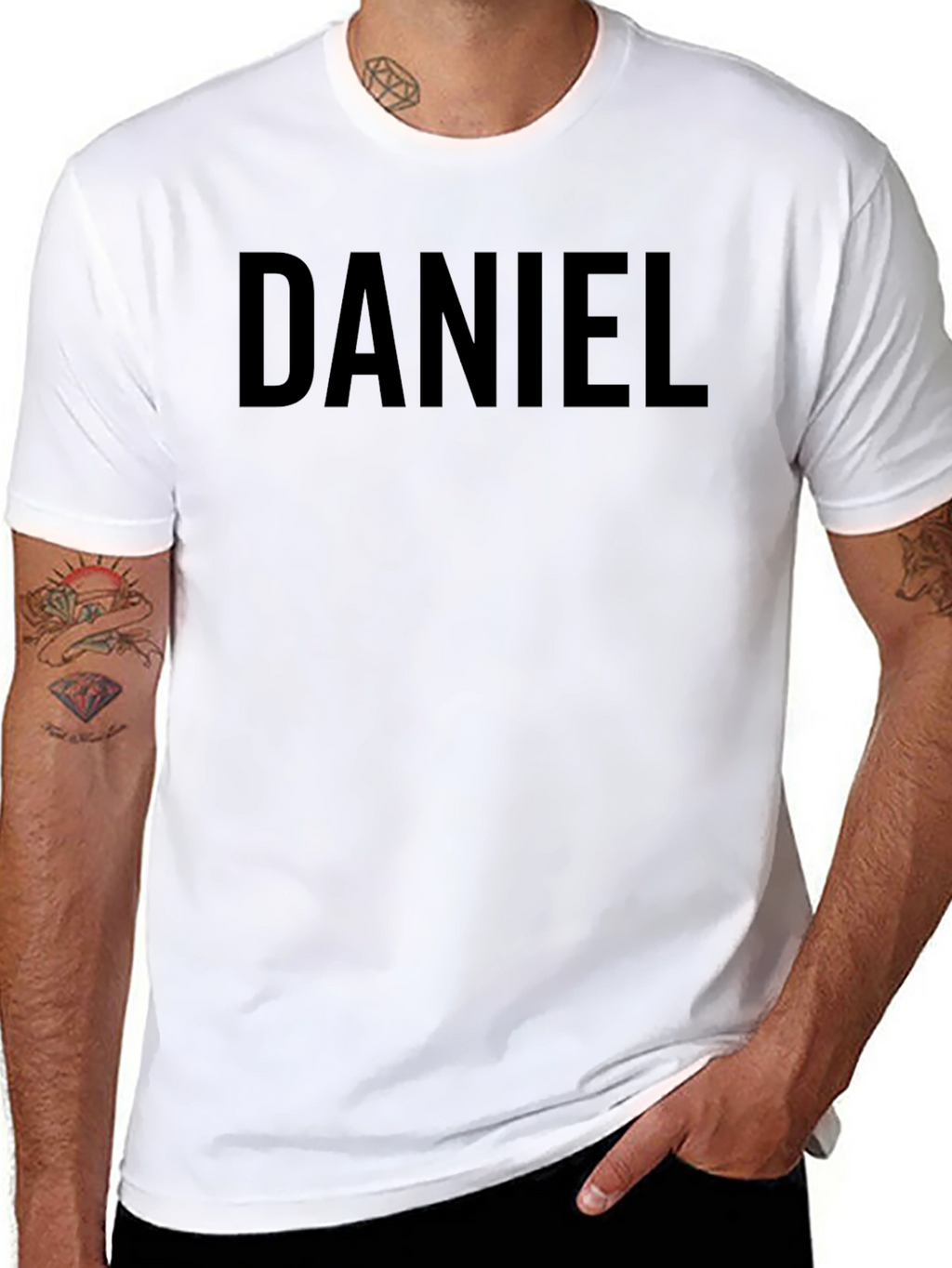Daniel Graphic Tee - Black Cotton Blend