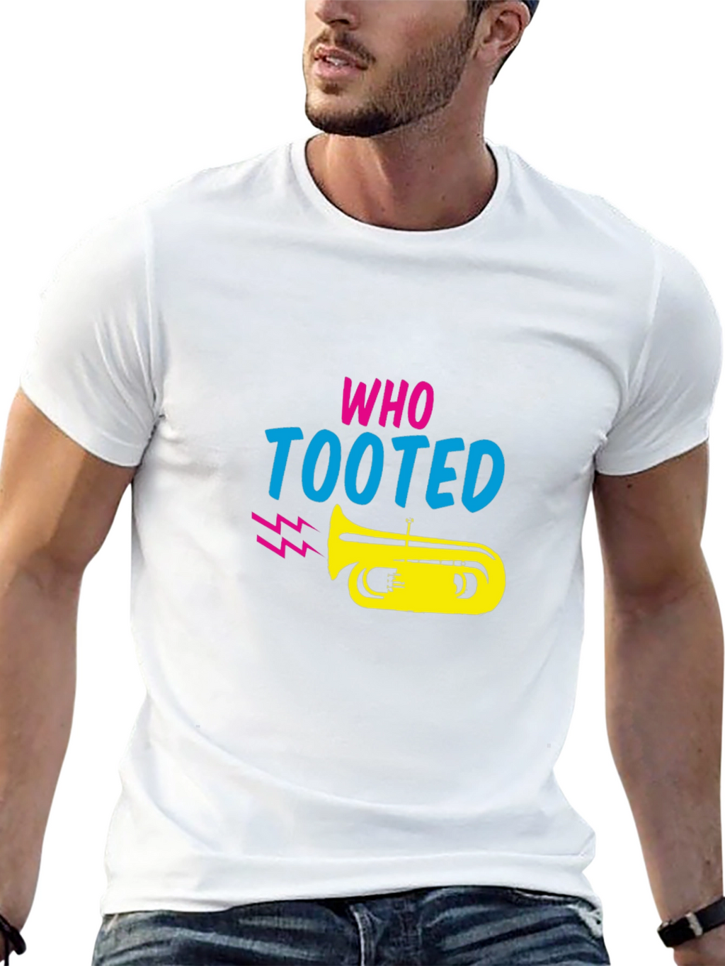 Who Tooted T-Shirt - Funny Music Graphic Tee