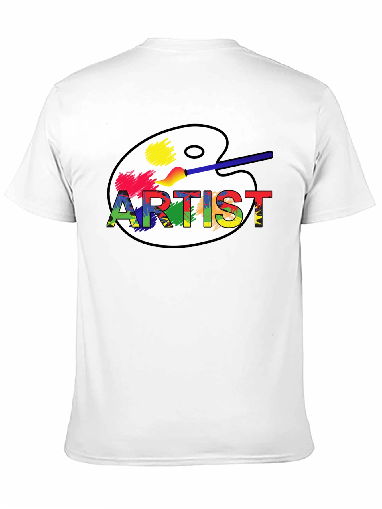 Artist Palette Graphic T-Shirt - Creative Design
