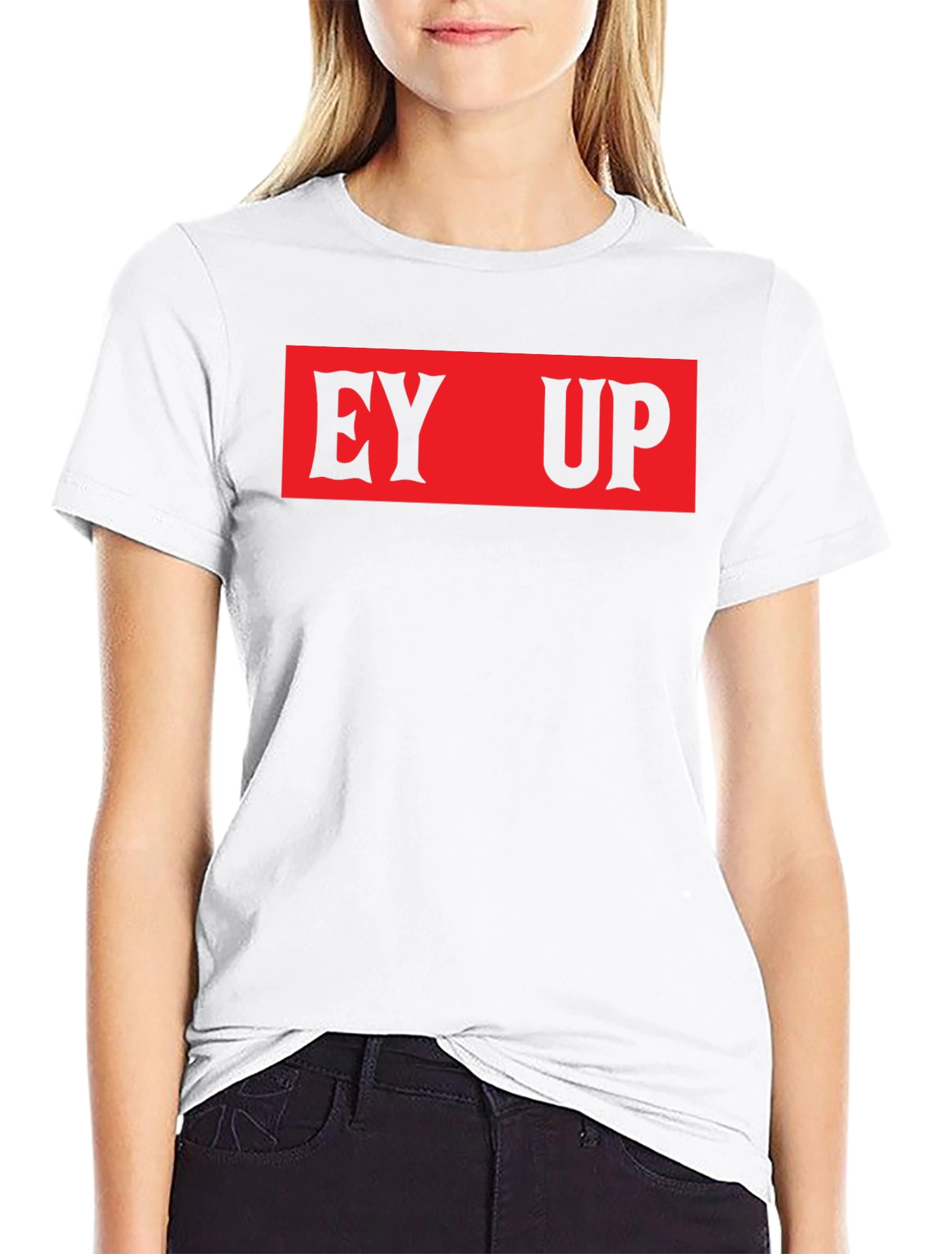 EY UP Black Graphic Tee