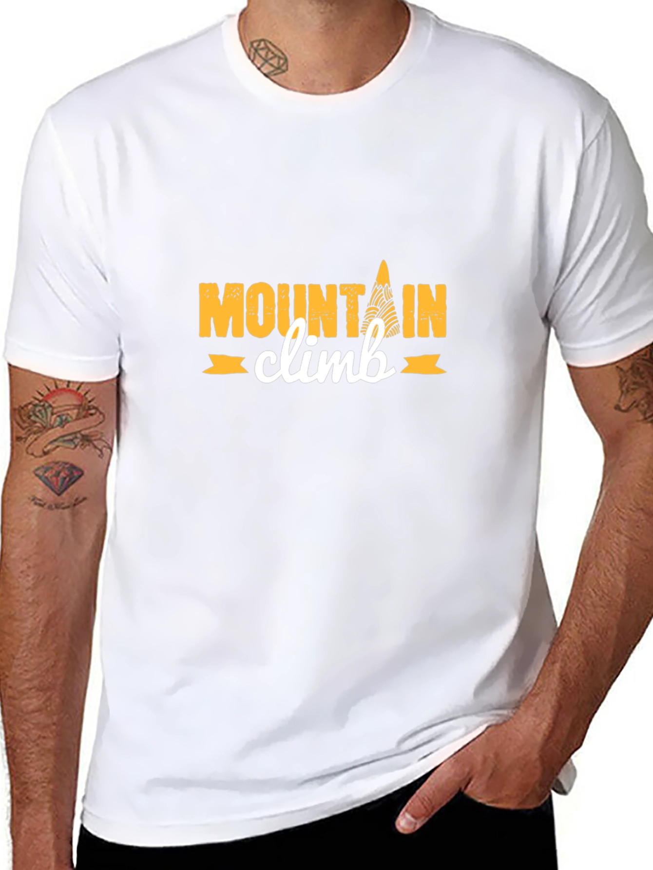 Mountain Climb Graphic Tee - Black