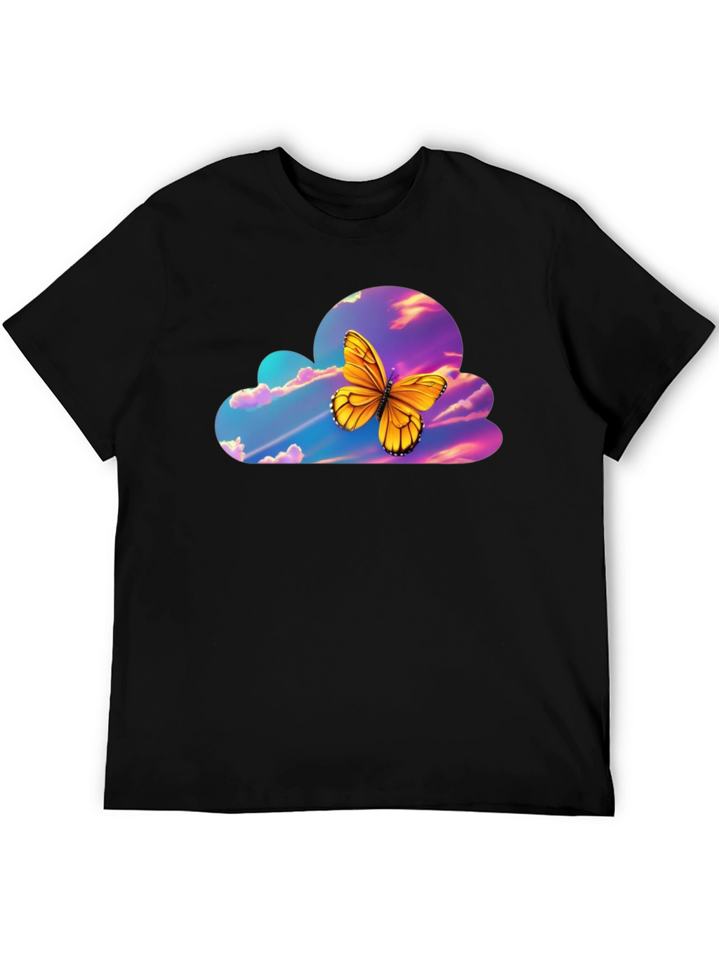 Butterfly Cloud Graphic T-Shirt