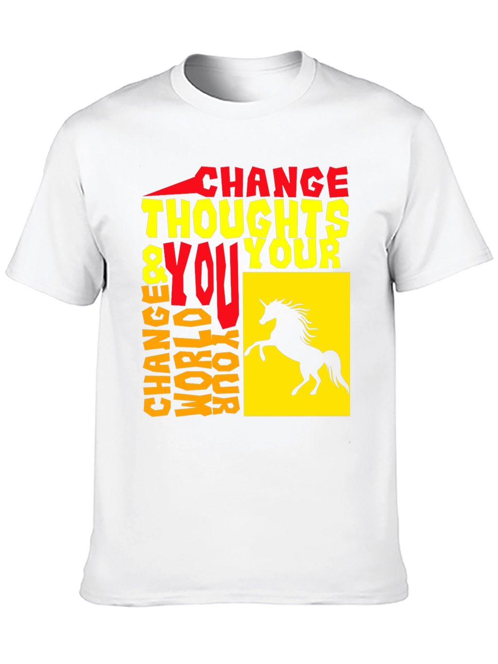 Change Thoughts Change World T-Shirt Black Unisex
