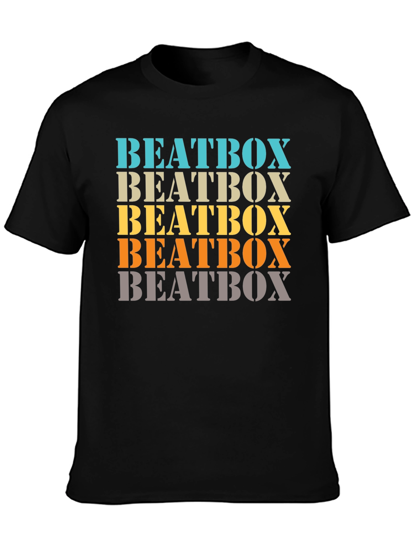 Retro Beatbox Graphic Tee - Trendy Music T-Shirt