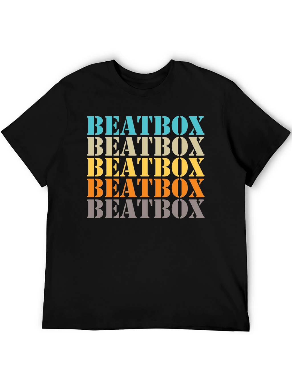 Retro Beatbox Graphic Tee - Trendy Music T-Shirt