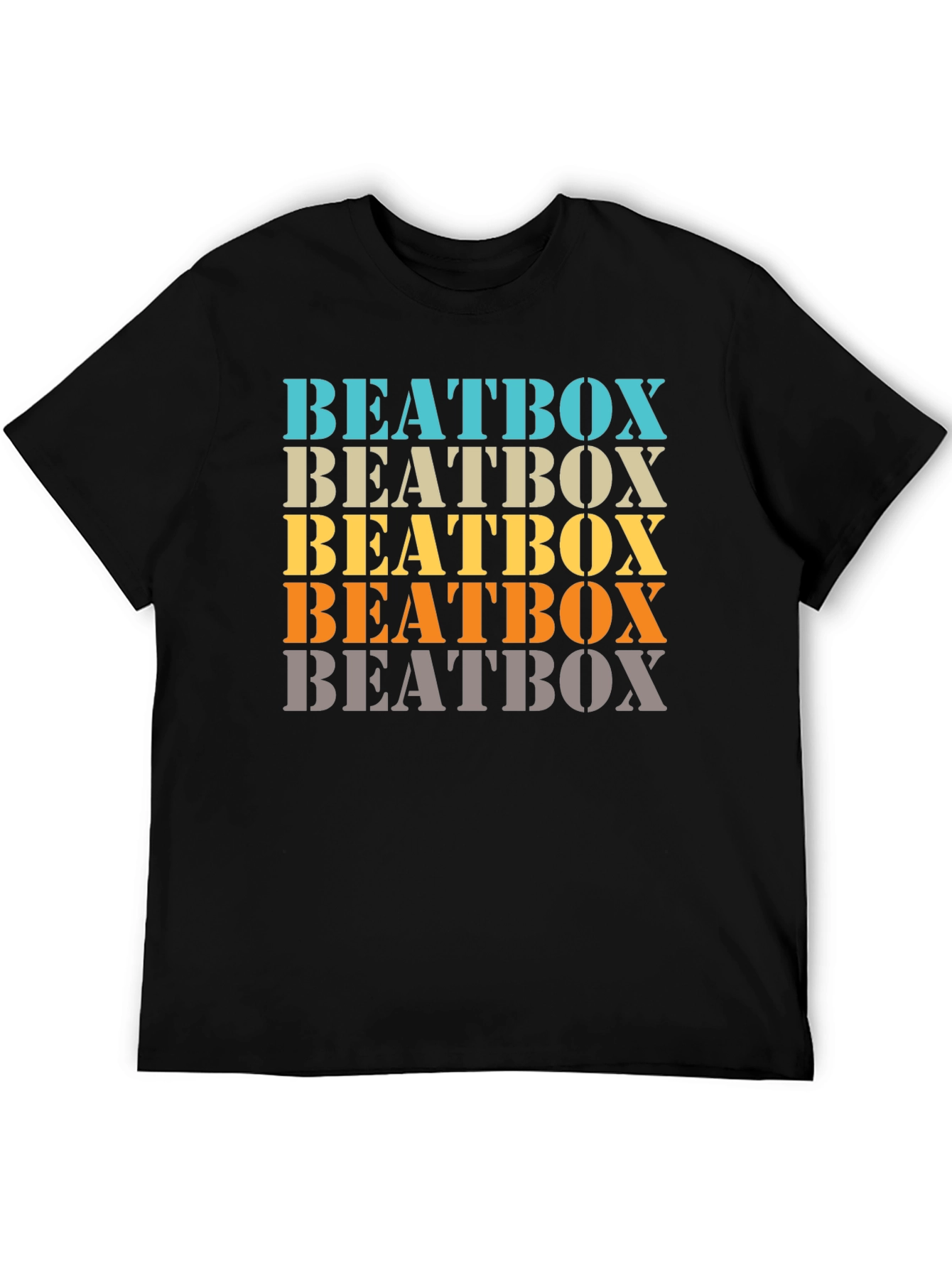Retro Beatbox Graphic Tee - Trendy Music T-Shirt