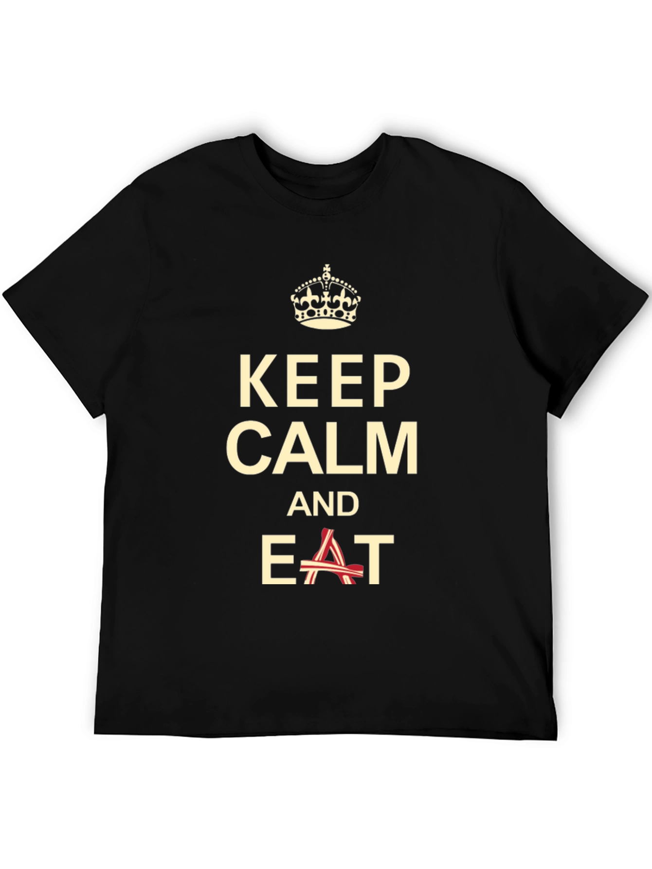 Keep Calm and Eat Bacon T-Shirt - Funny Foodie Tee