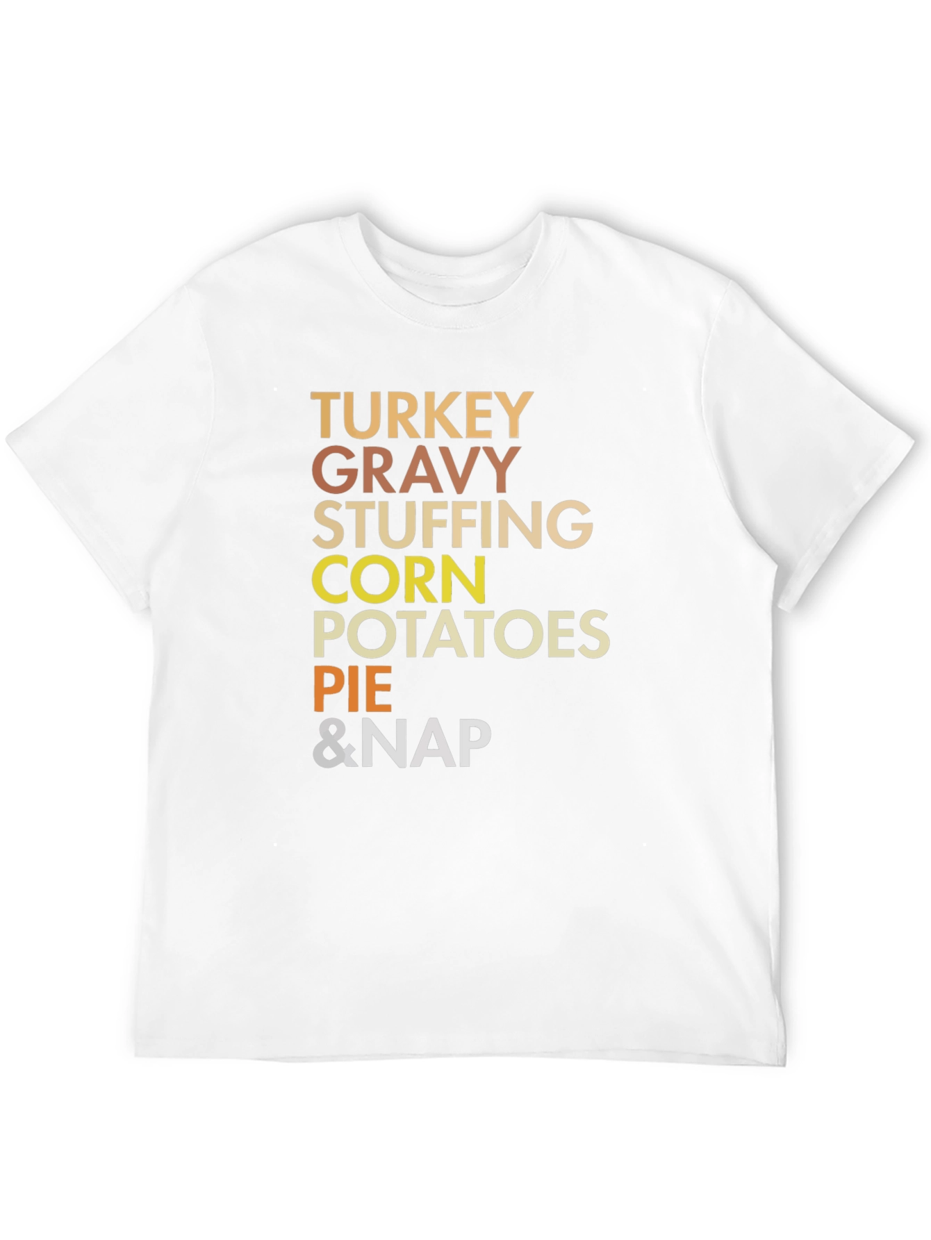 Thanksgiving Food List T-Shirt