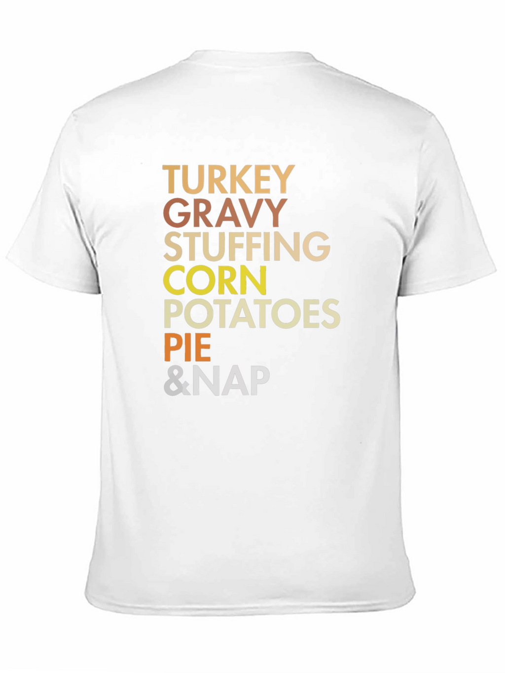 Thanksgiving Food List T-Shirt