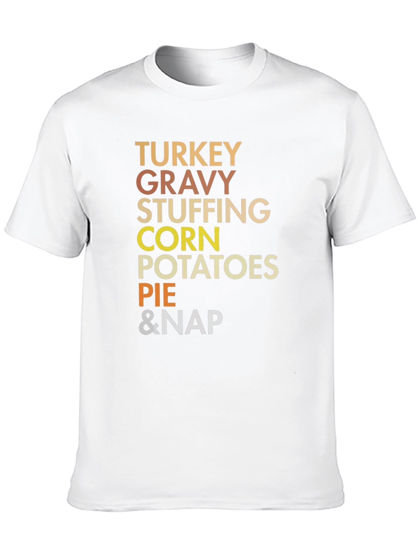 Thanksgiving Food List T-Shirt