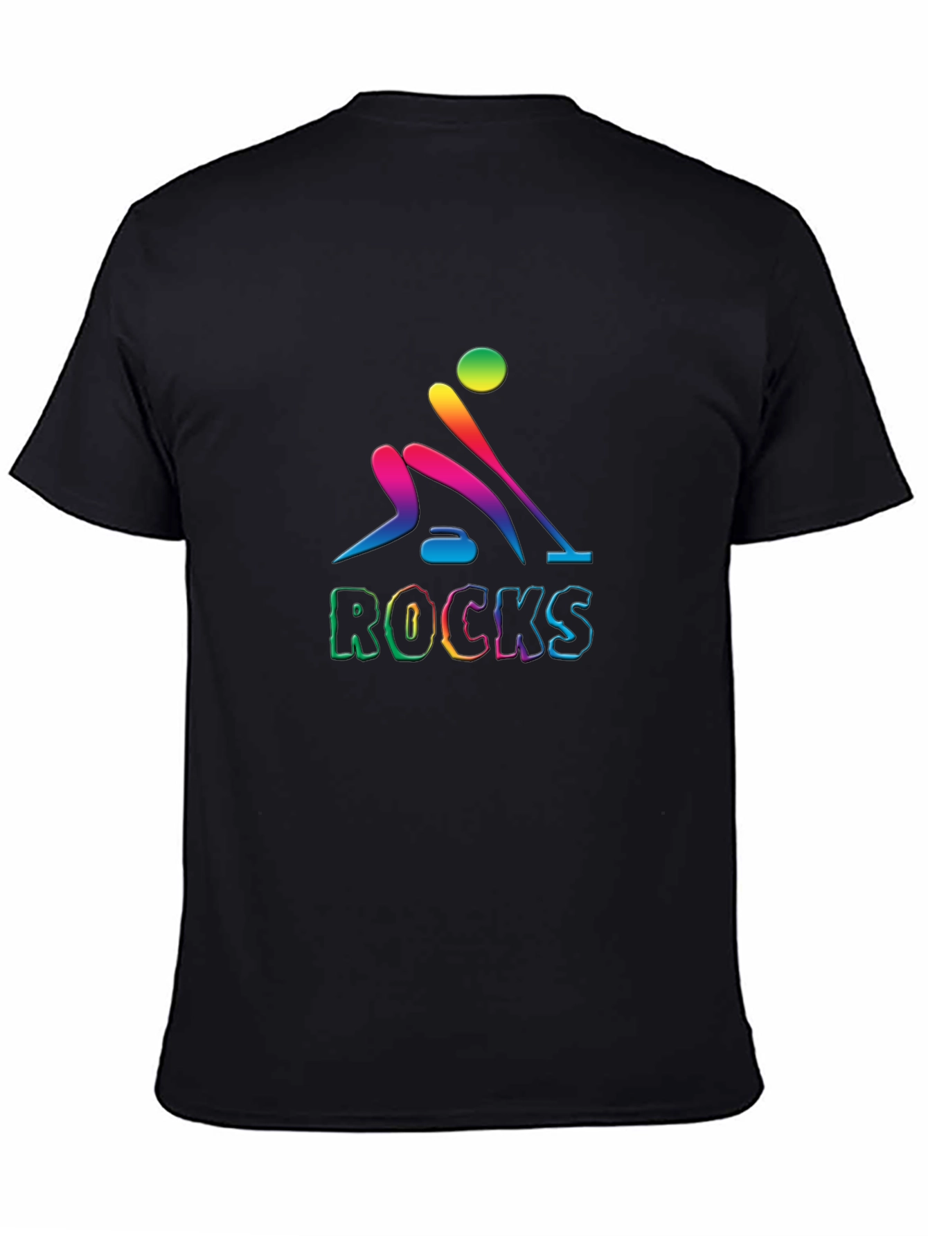 Rainbow Curling Rocks T-Shirt