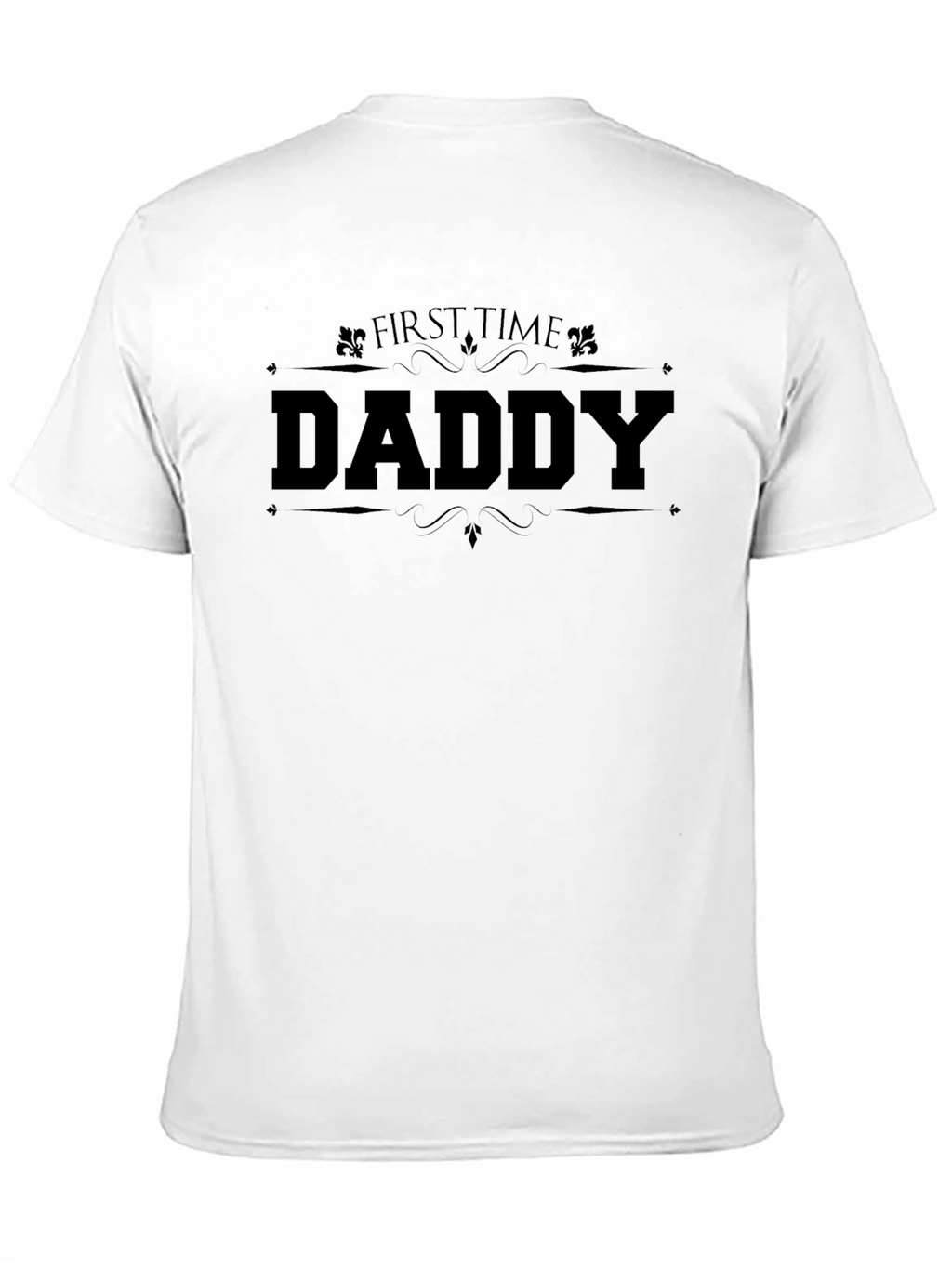 First Time Daddy Black Graphic T-Shirt