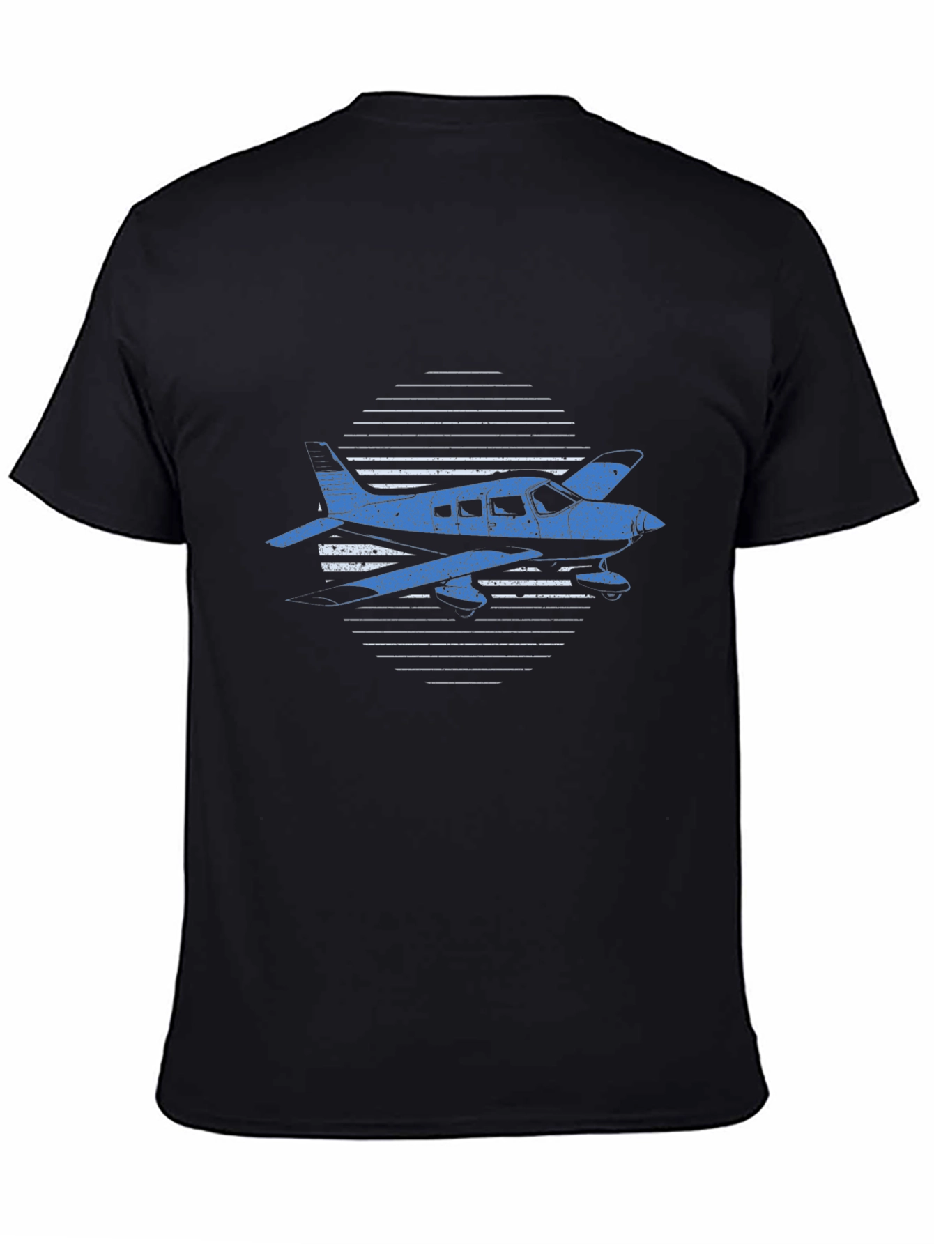 Airplane Graphic Tee - Black Aviation T-Shirt