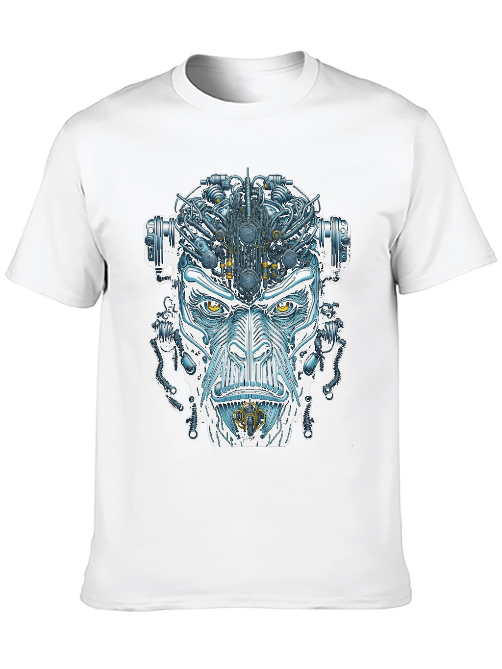 Cyborg Face Graphic T-Shirt