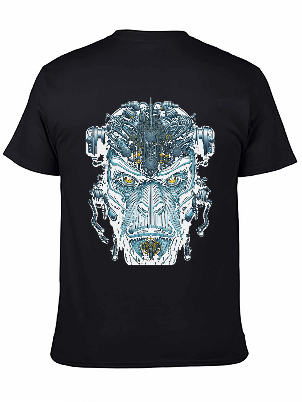 Cyborg Face Graphic T-Shirt