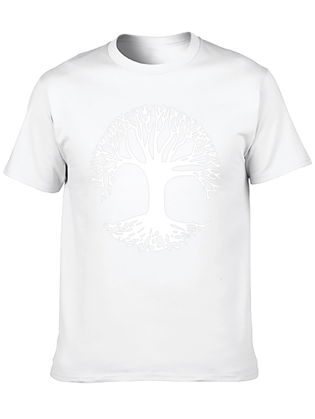 Tree of Life Graphic Tee - Black Cotton Casual