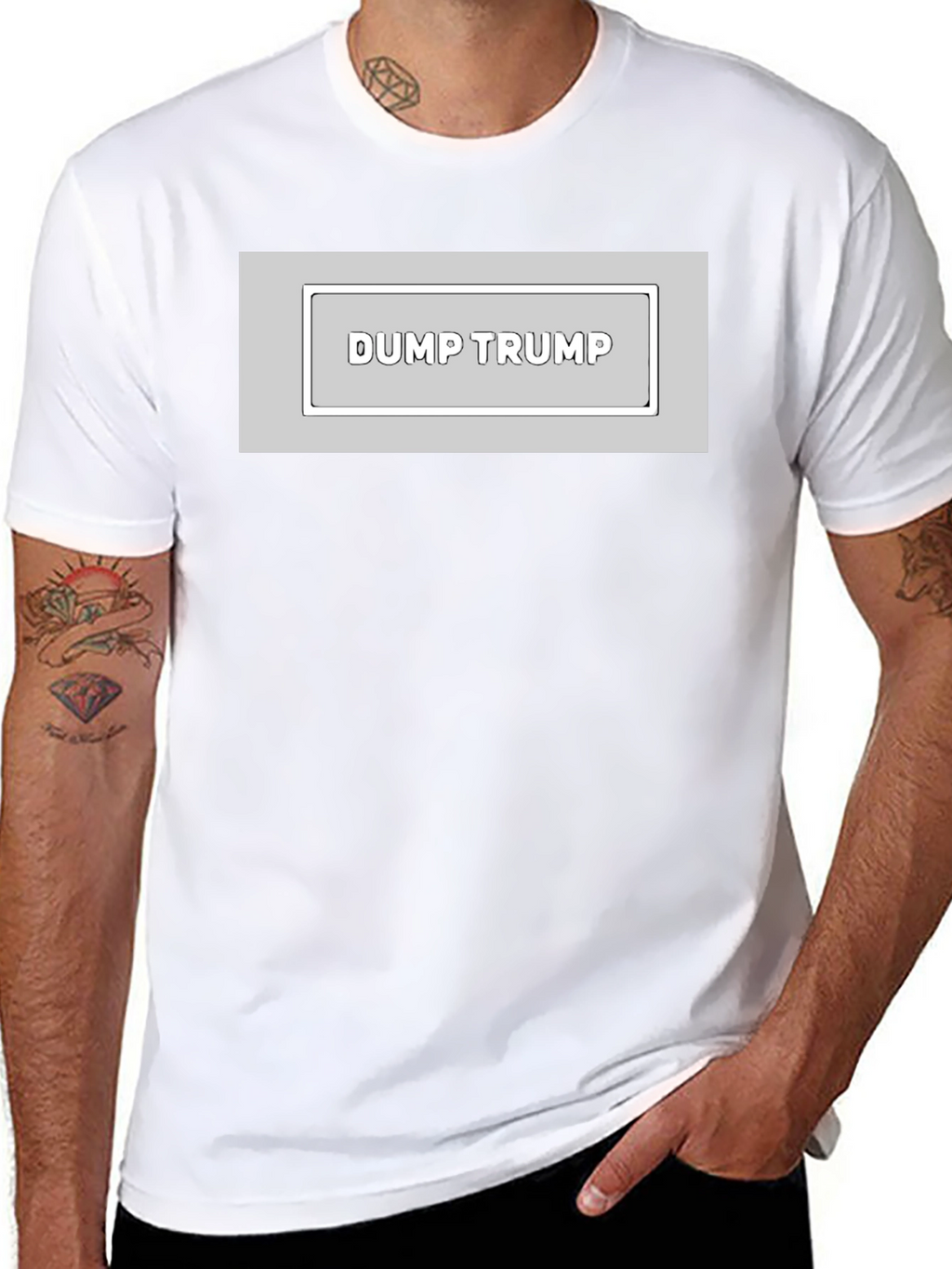 Dump Trump Graphic Tee - Anti-Trump Statement T-Shirt