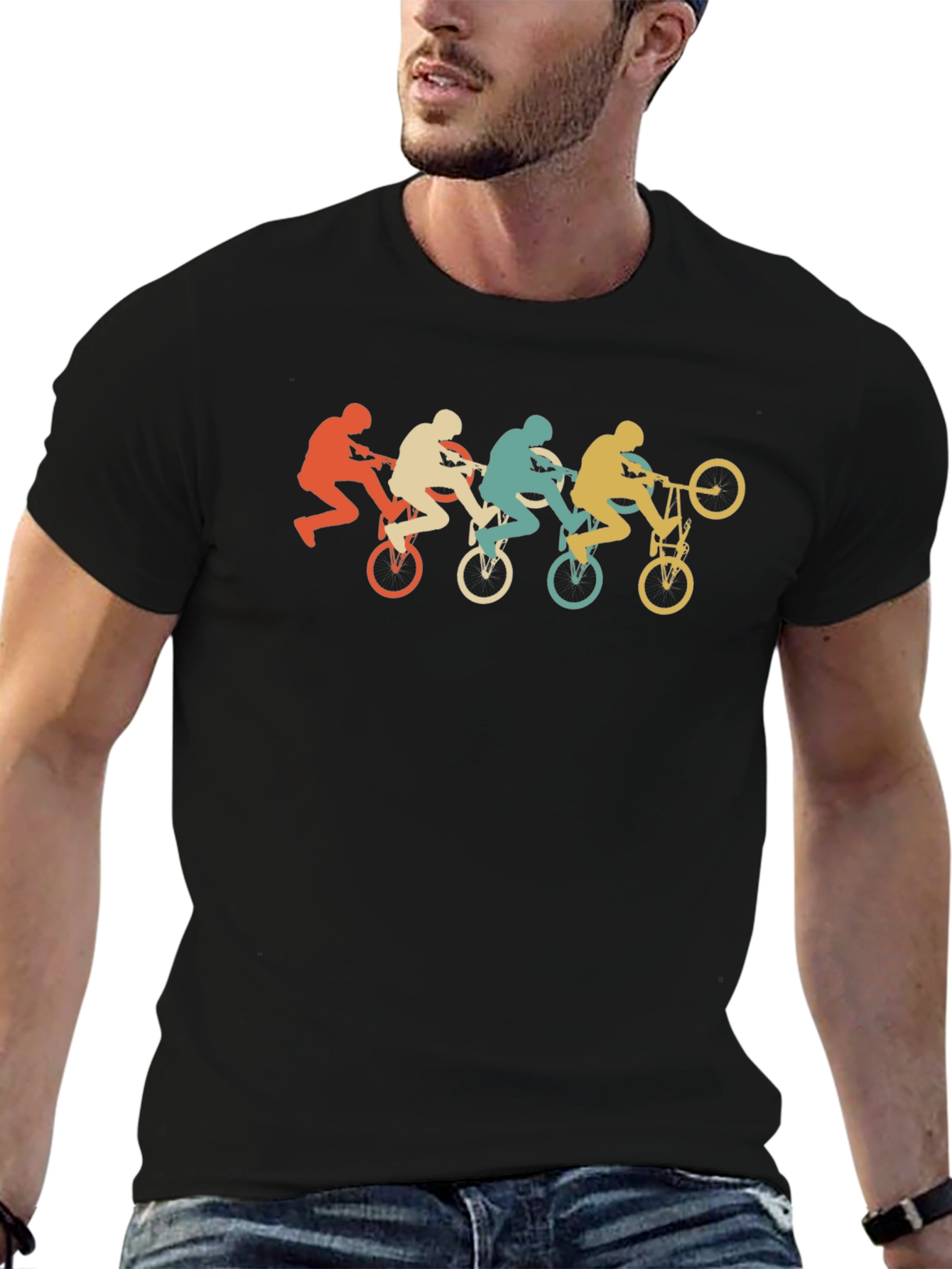 Retro Mountain Bike T-Shirt - Stylish Graphic Tee
