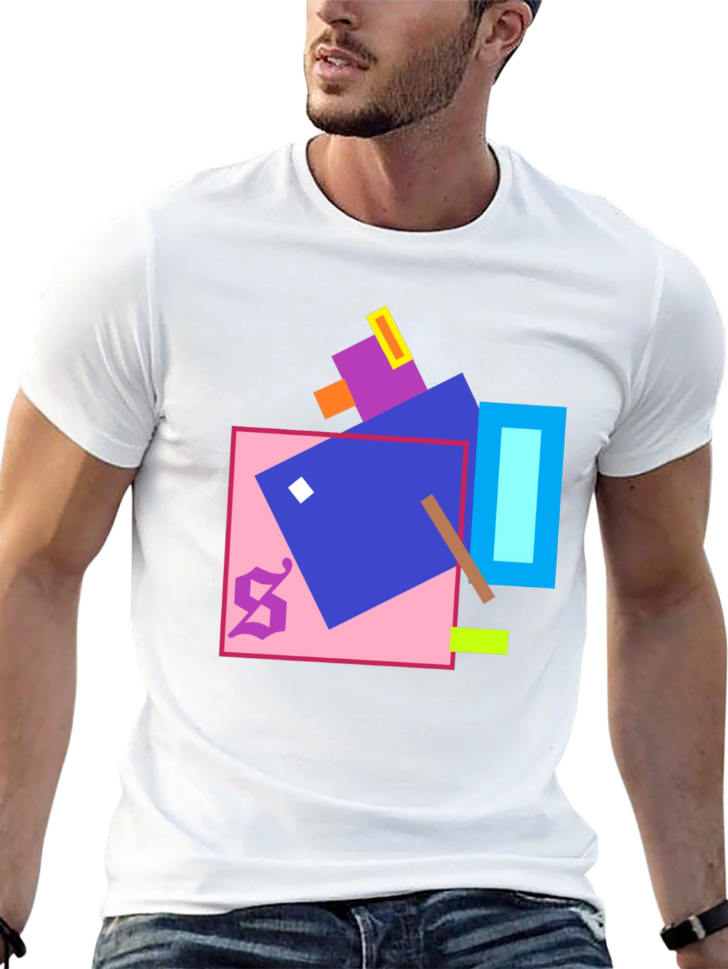 Geometric Art Black T-Shirt