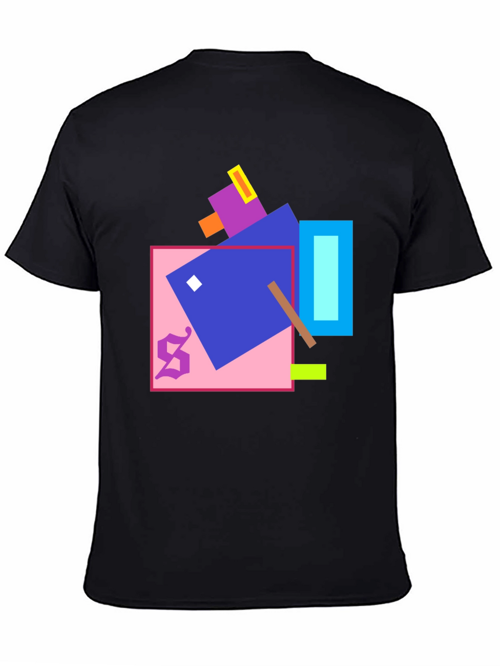 Geometric Art Black T-Shirt
