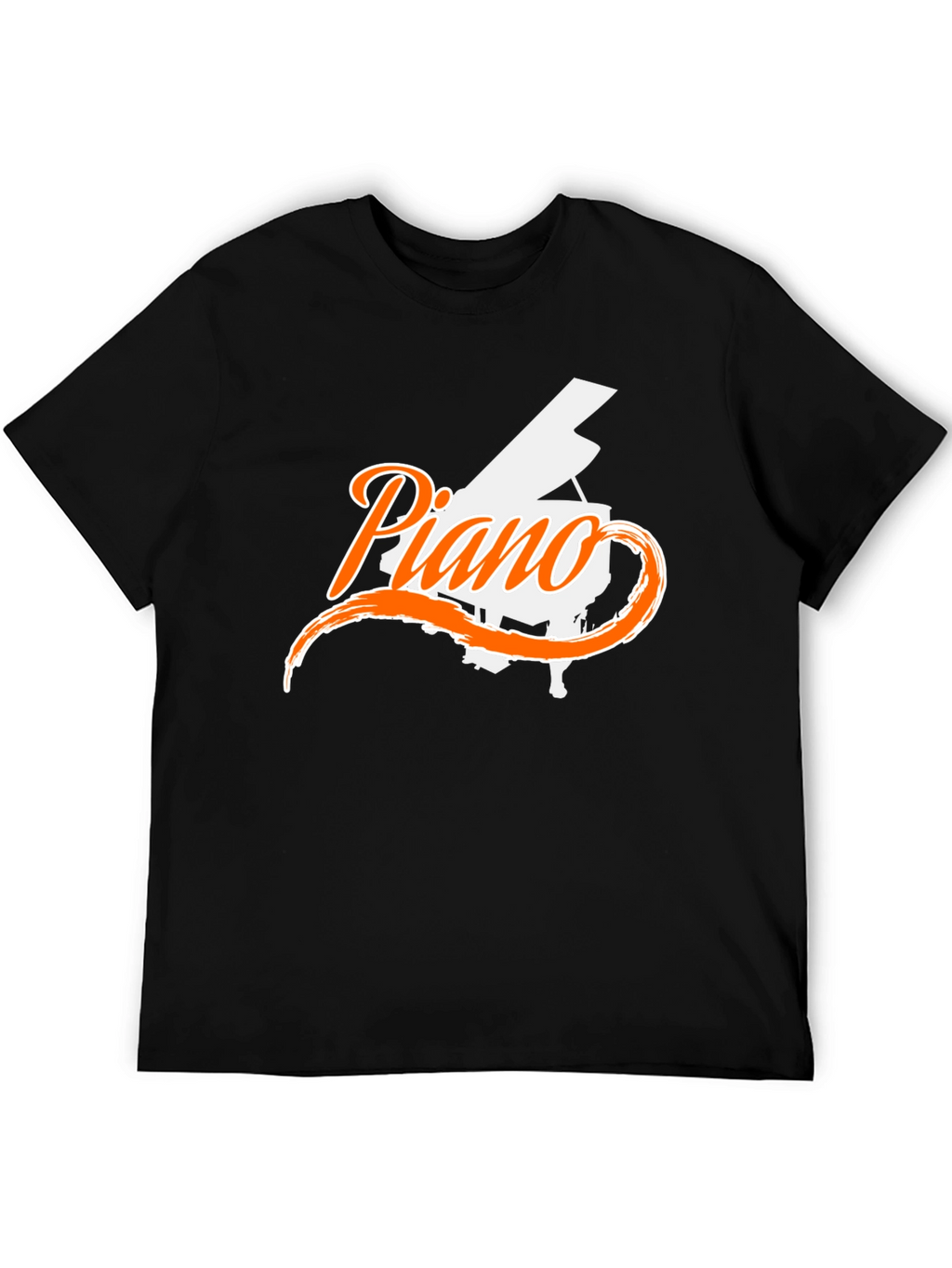 Piano Graphic Black T-Shirt