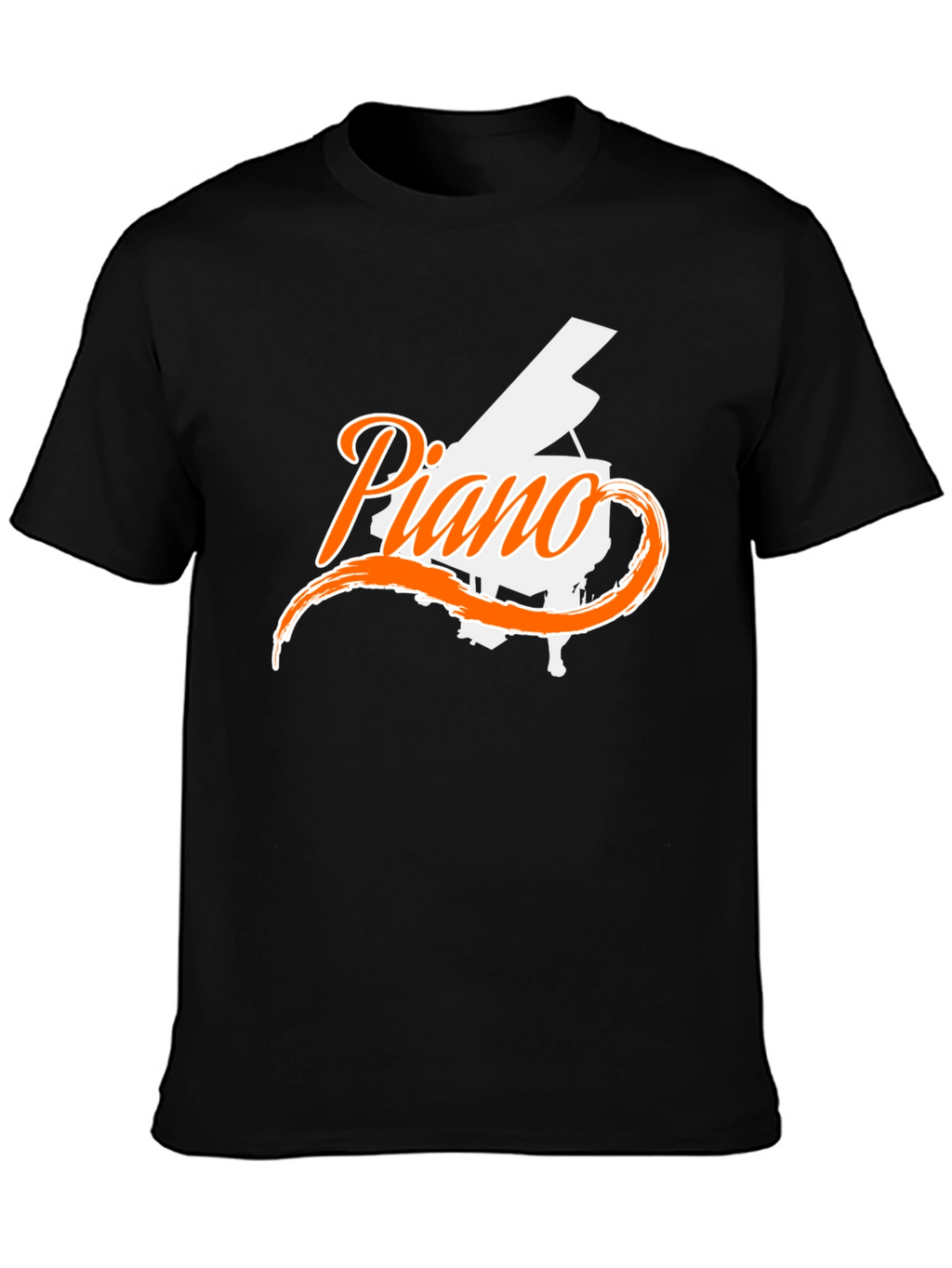Piano Graphic Black T-Shirt