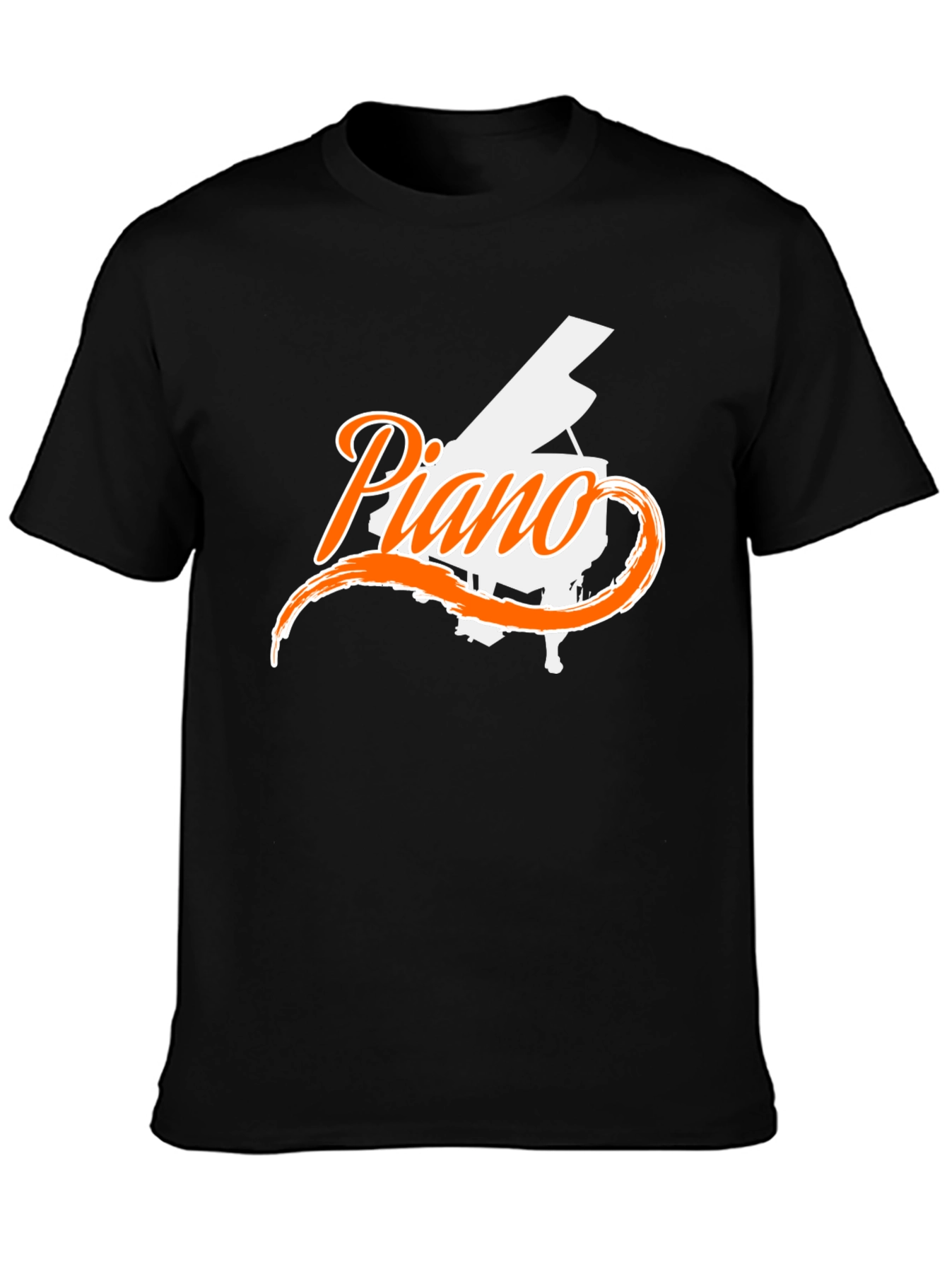 Piano Graphic Black T-Shirt