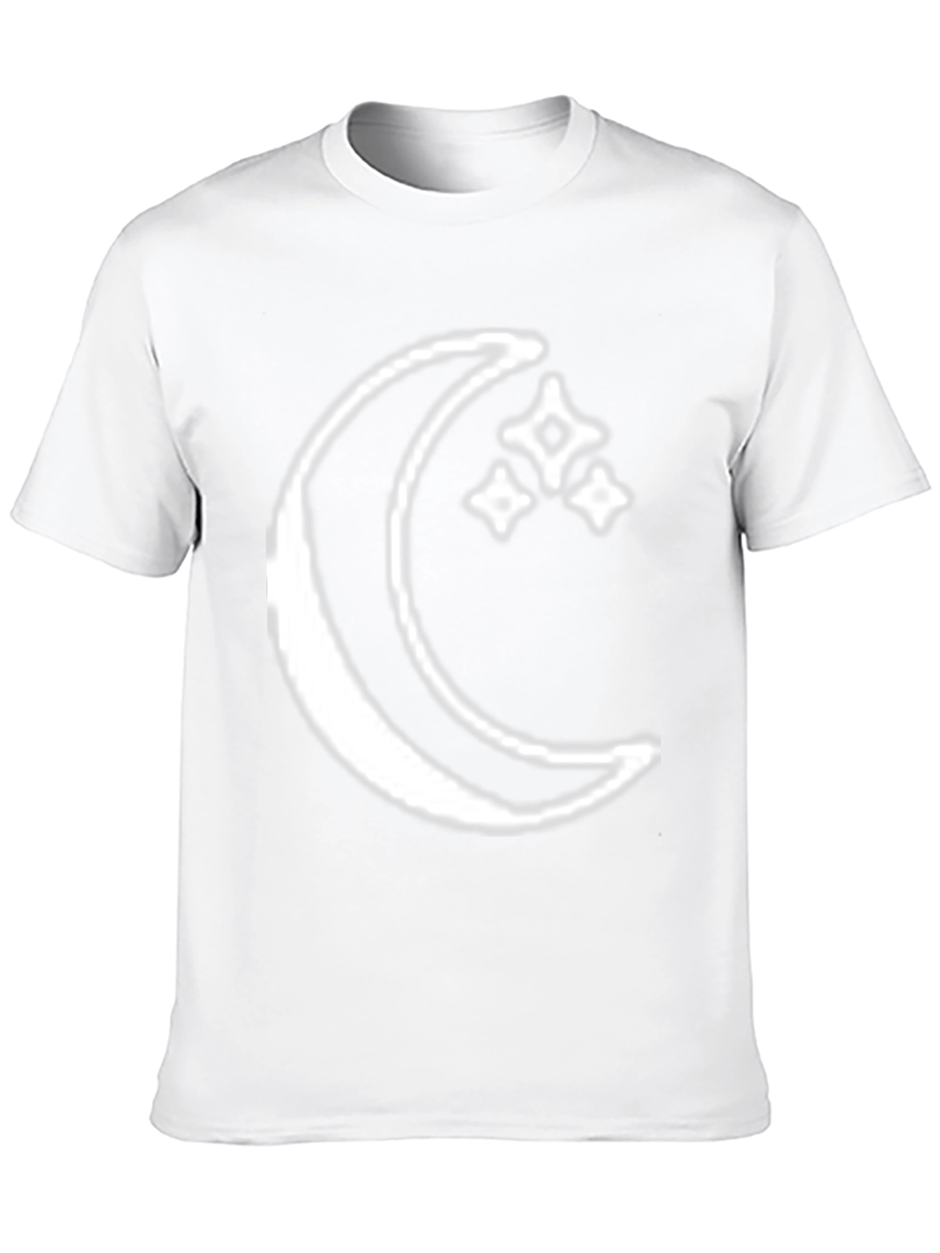 Moon & Stars Graphic Tee - Celestial Black T-Shirt