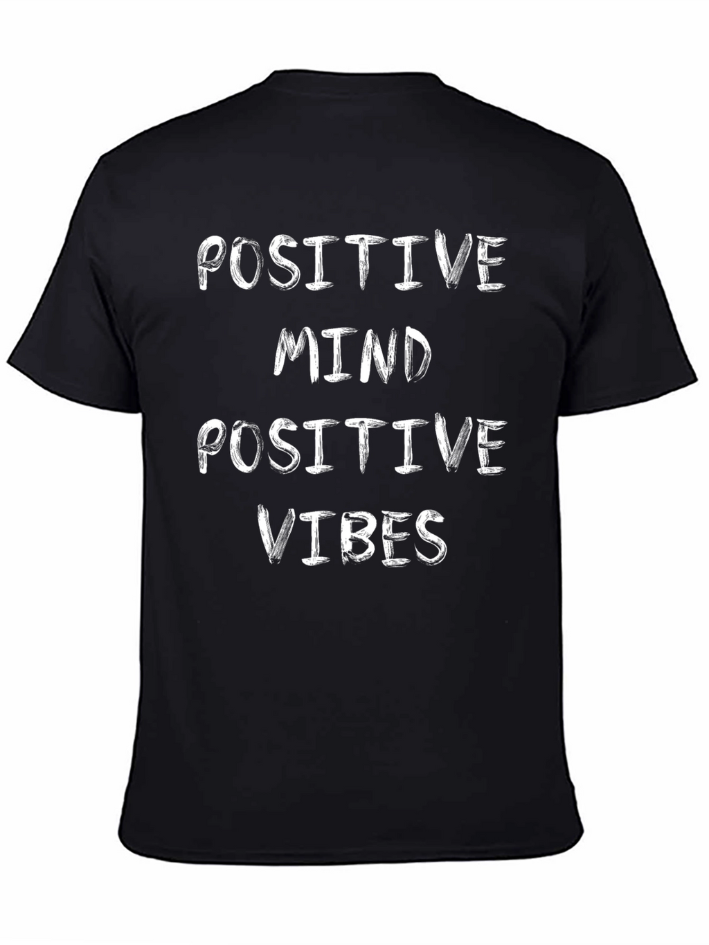 Positive Mind Positive Vibes Black T-Shirt