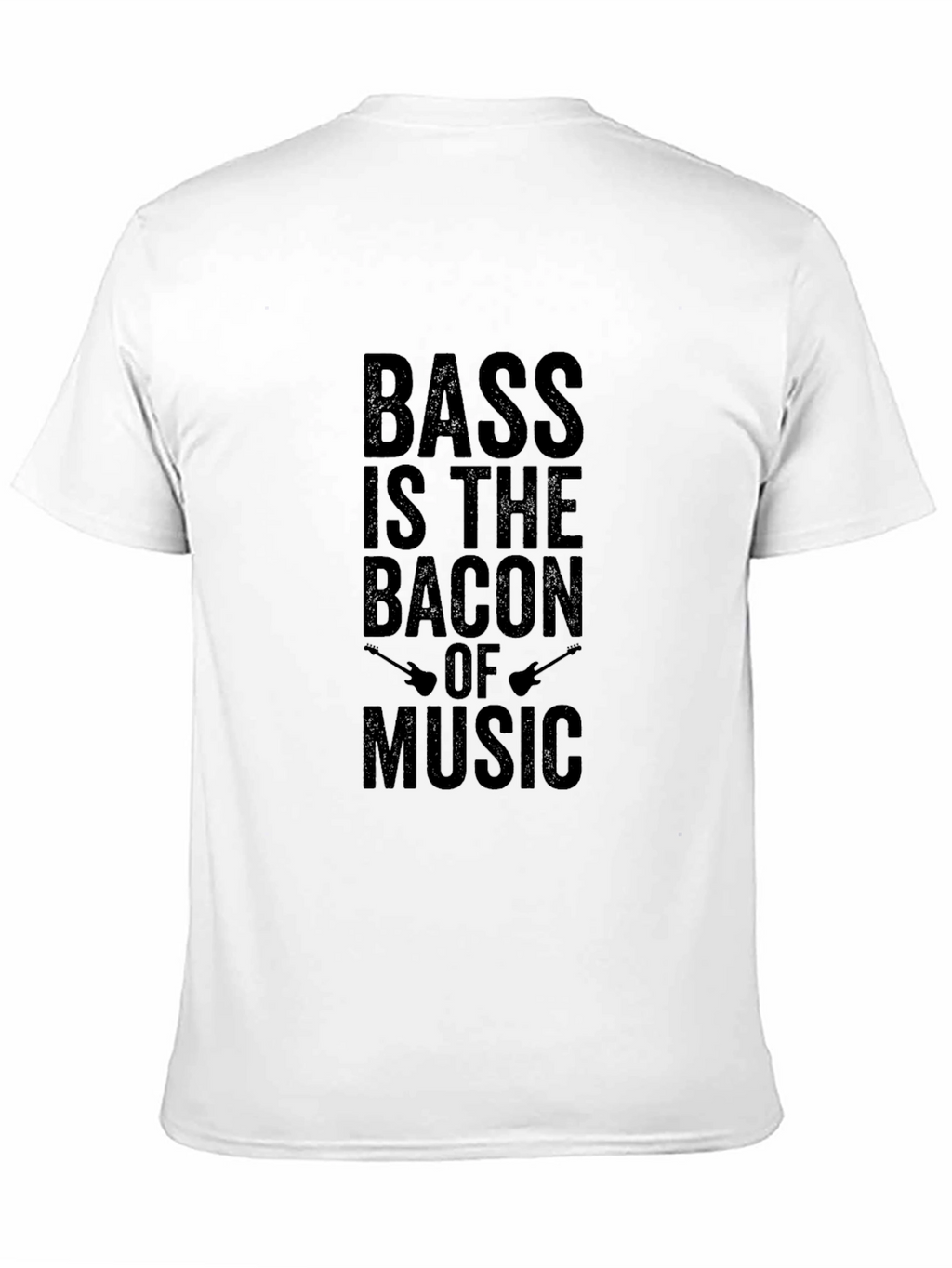 Bass is the Bacon of Music Black T-Shirt