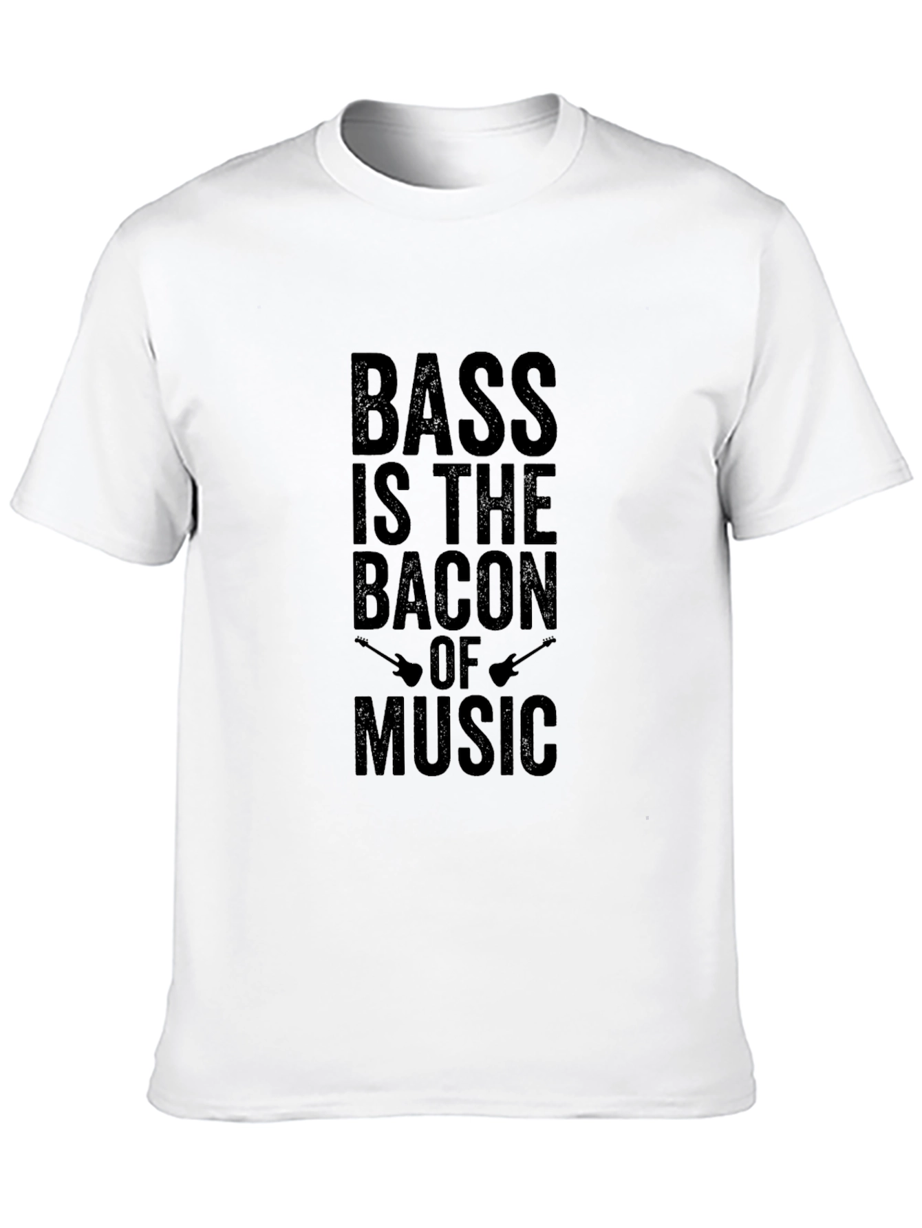 Bass is the Bacon of Music Black T-Shirt