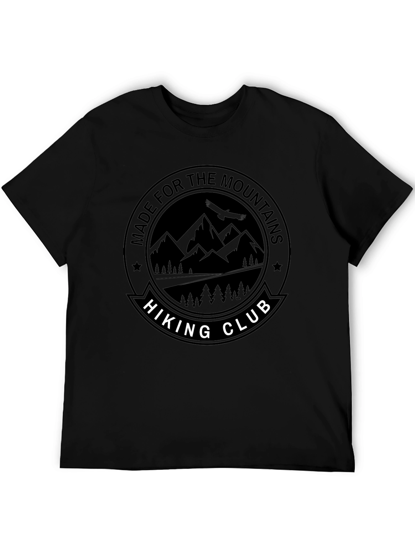 Hiking Club Graphic Tee - Black