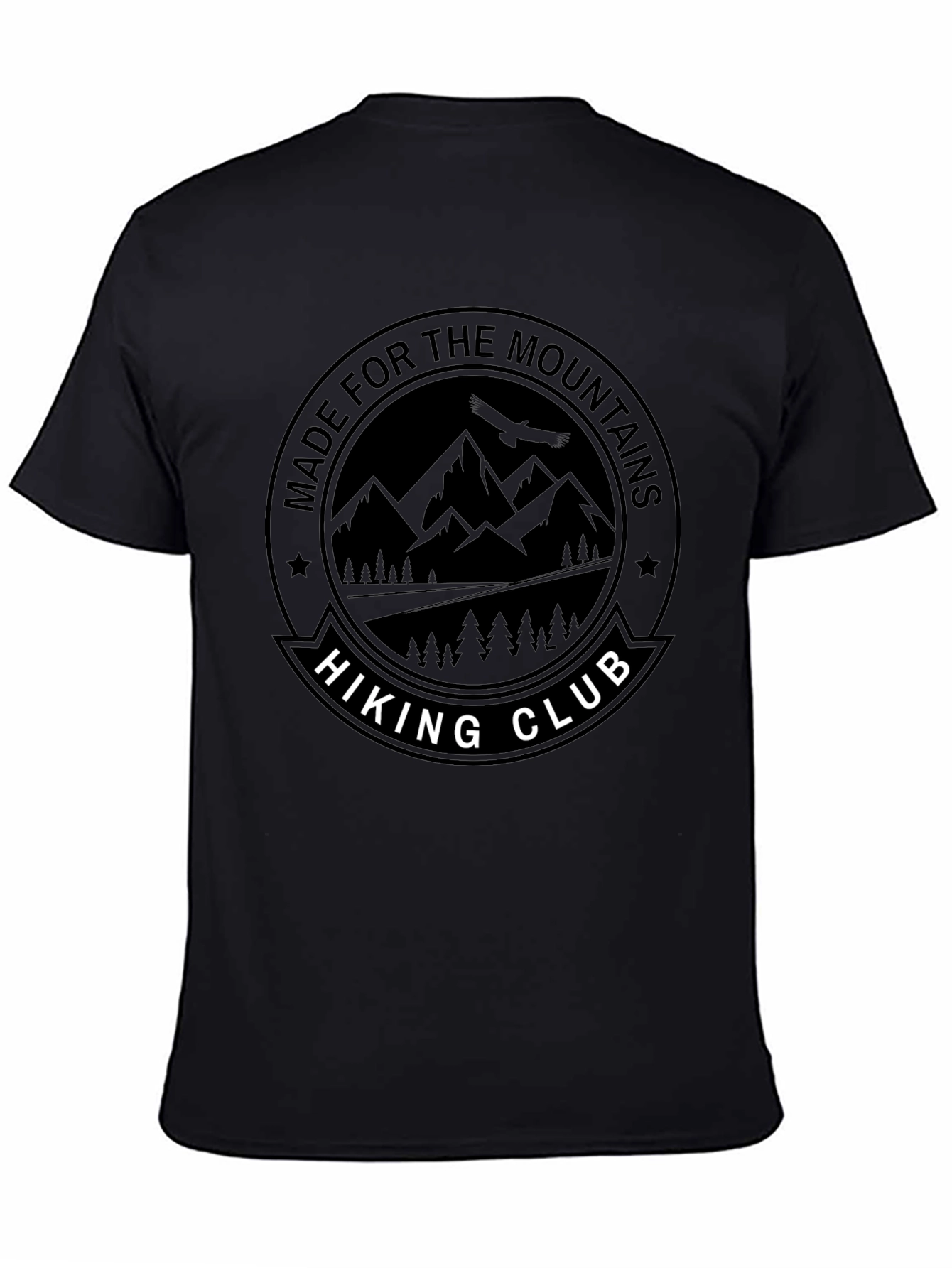 Hiking Club Graphic Tee - Black