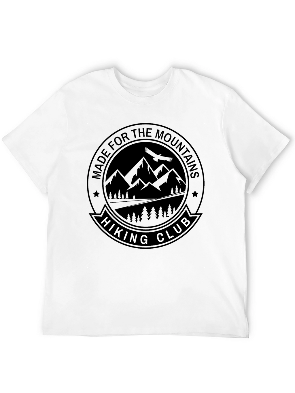 Hiking Club Graphic Tee - Black