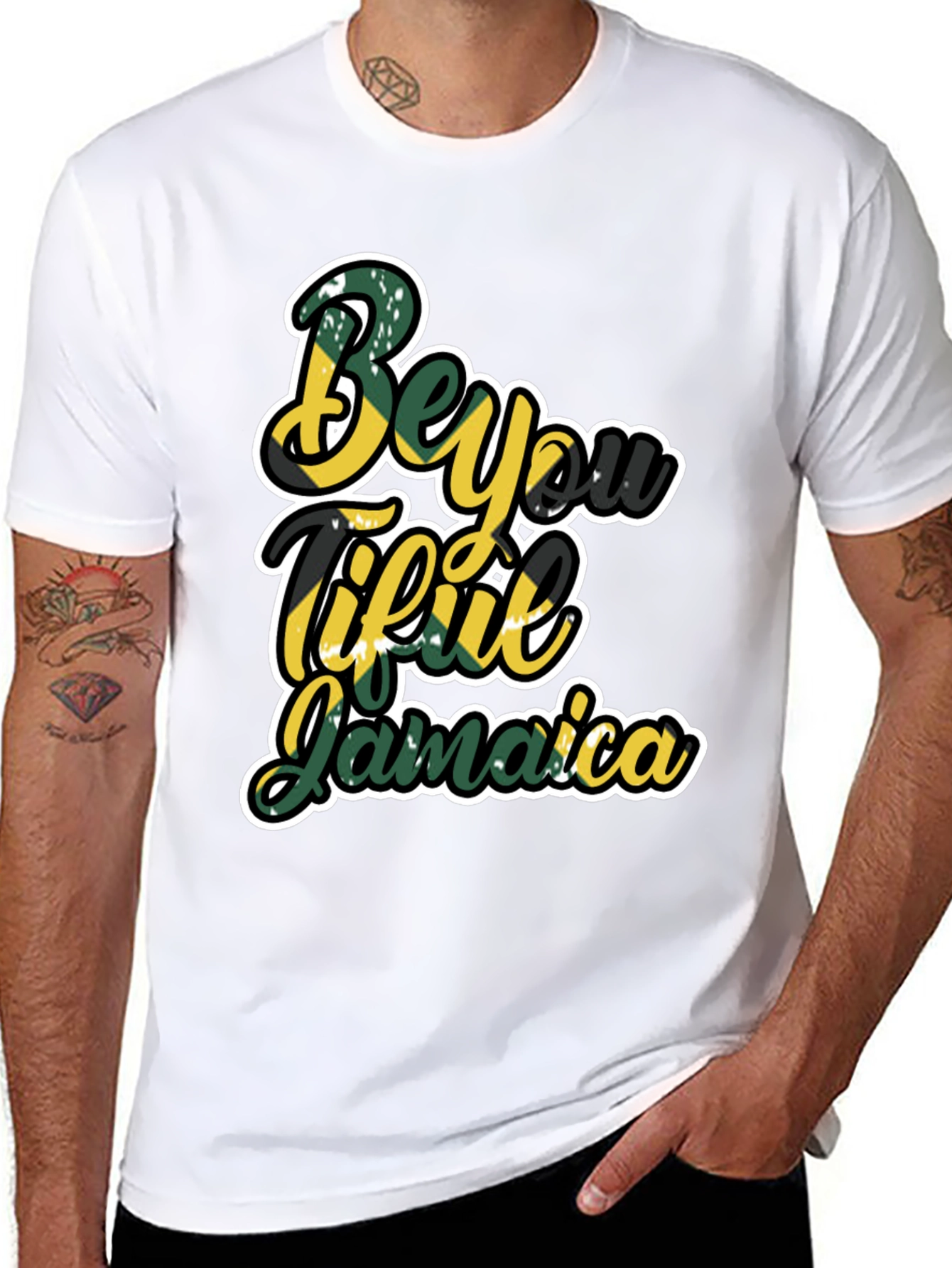 Beyoutiful Jamaica T-Shirt - Stylish Graphic Tee