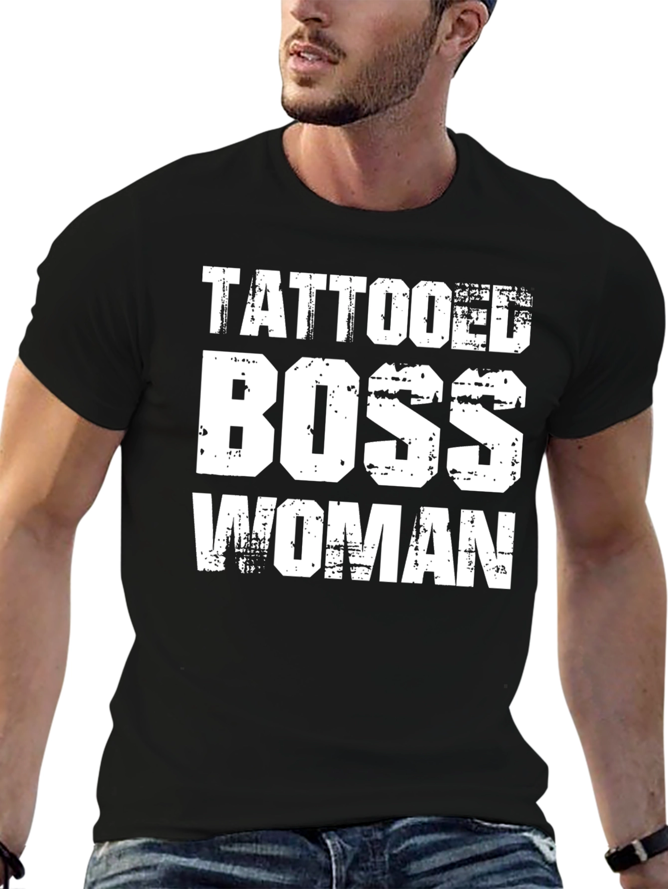 Tattooed Boss Woman Black T-Shirt