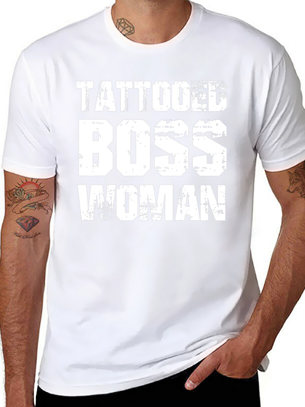 Tattooed Boss Woman Black T-Shirt
