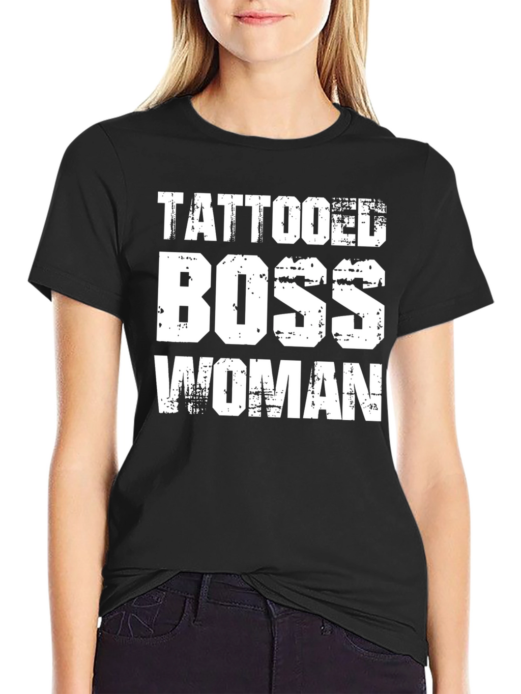 Tattooed Boss Woman Black T-Shirt