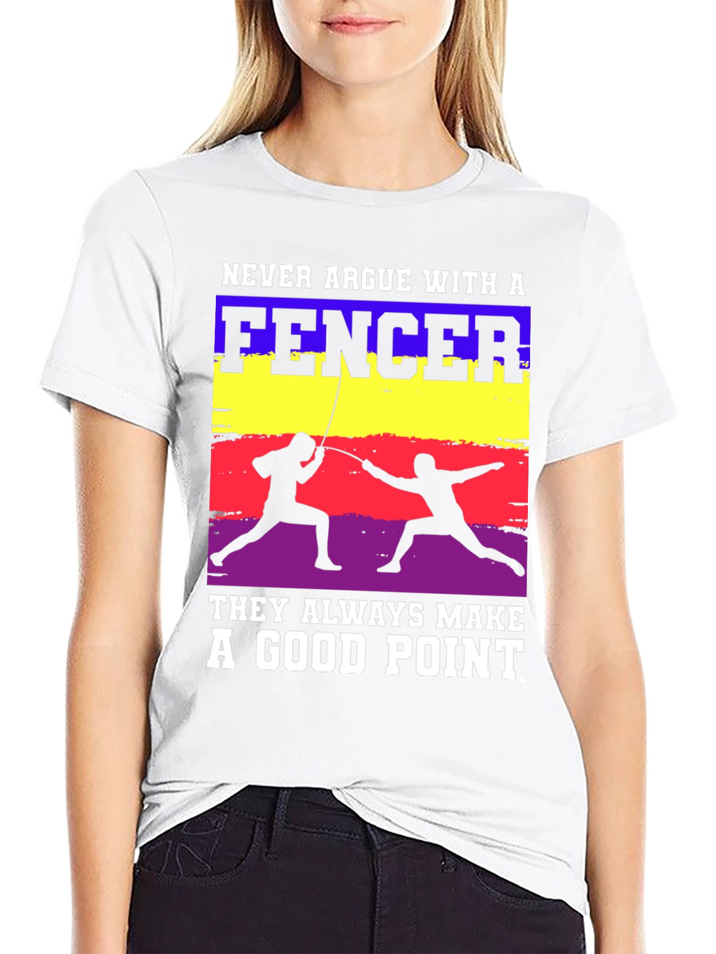 Fencer Graphic Tee - Never Argue Good Point