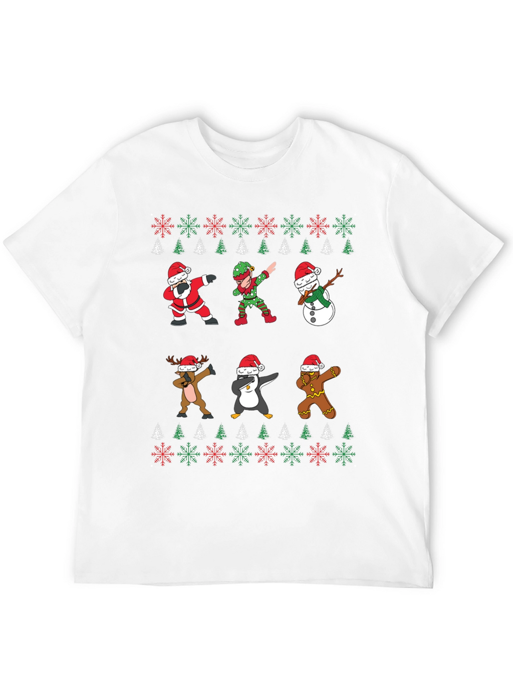 Christmas Dab T-Shirt - Santa Elf Reindeer Penguin