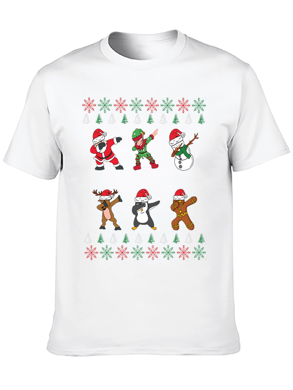 Christmas Dab T-Shirt - Santa Elf Reindeer Penguin