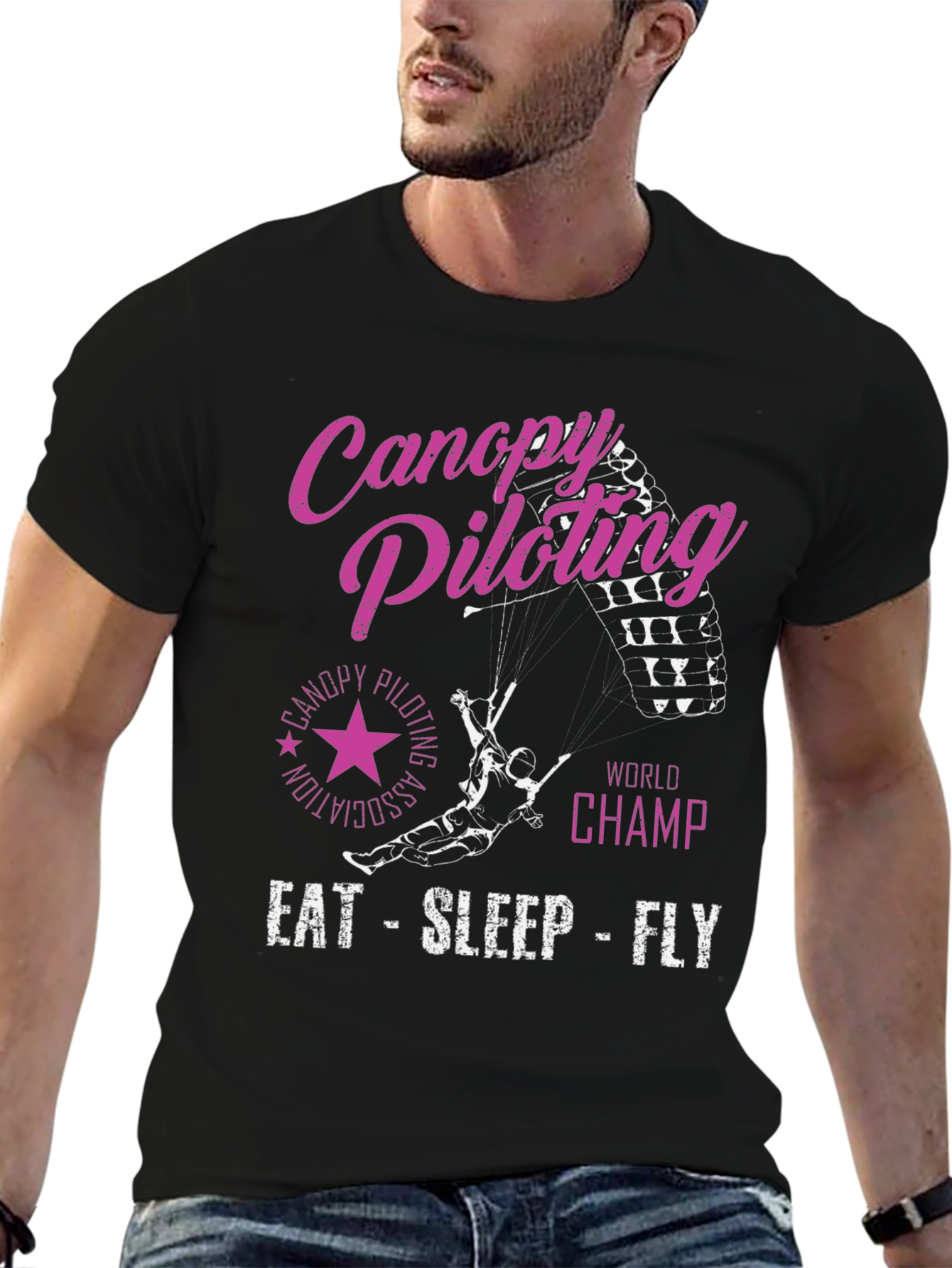 Canopy Piloting World Champ Black T-Shirt