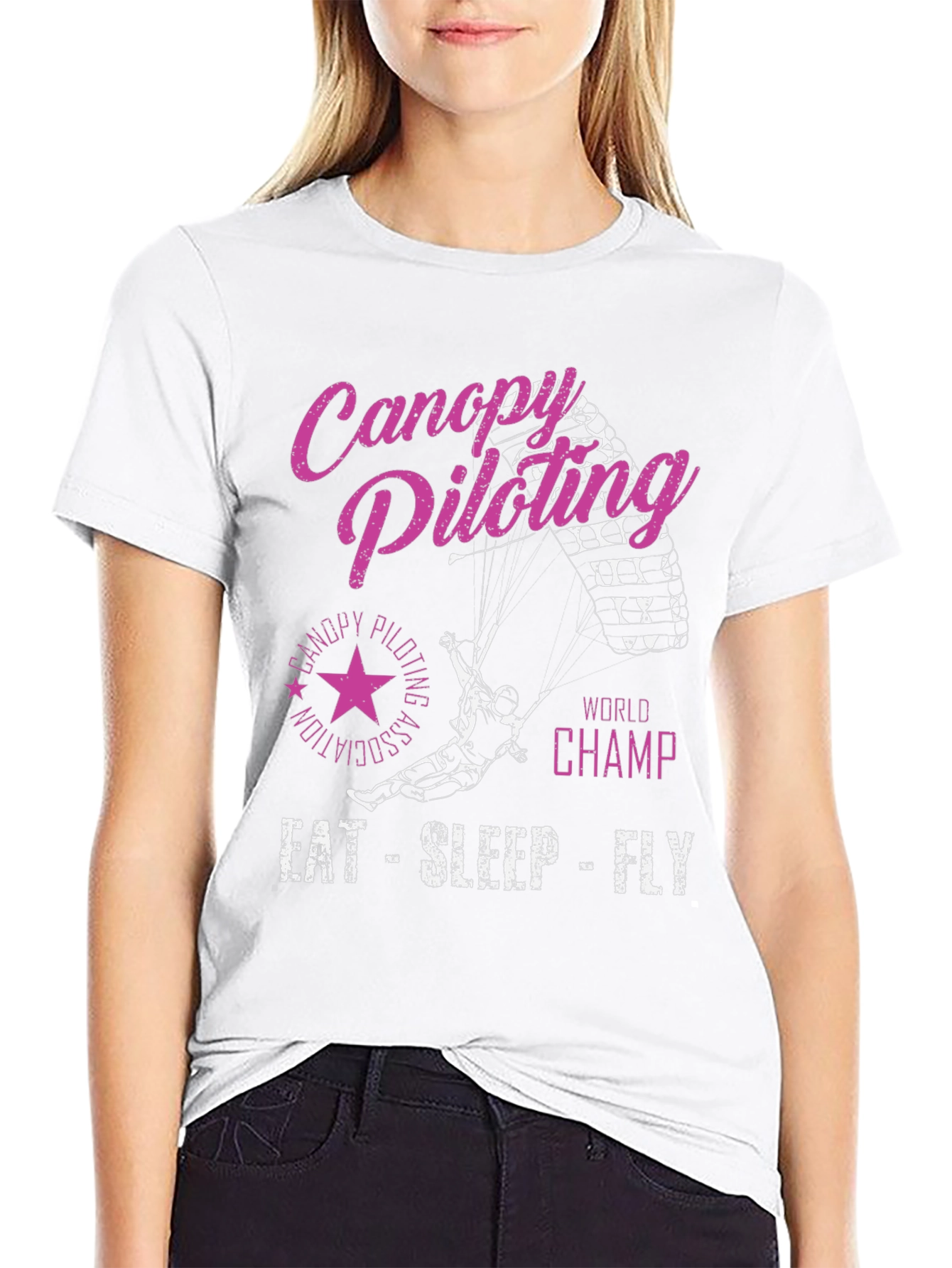 Canopy Piloting World Champ Black T-Shirt