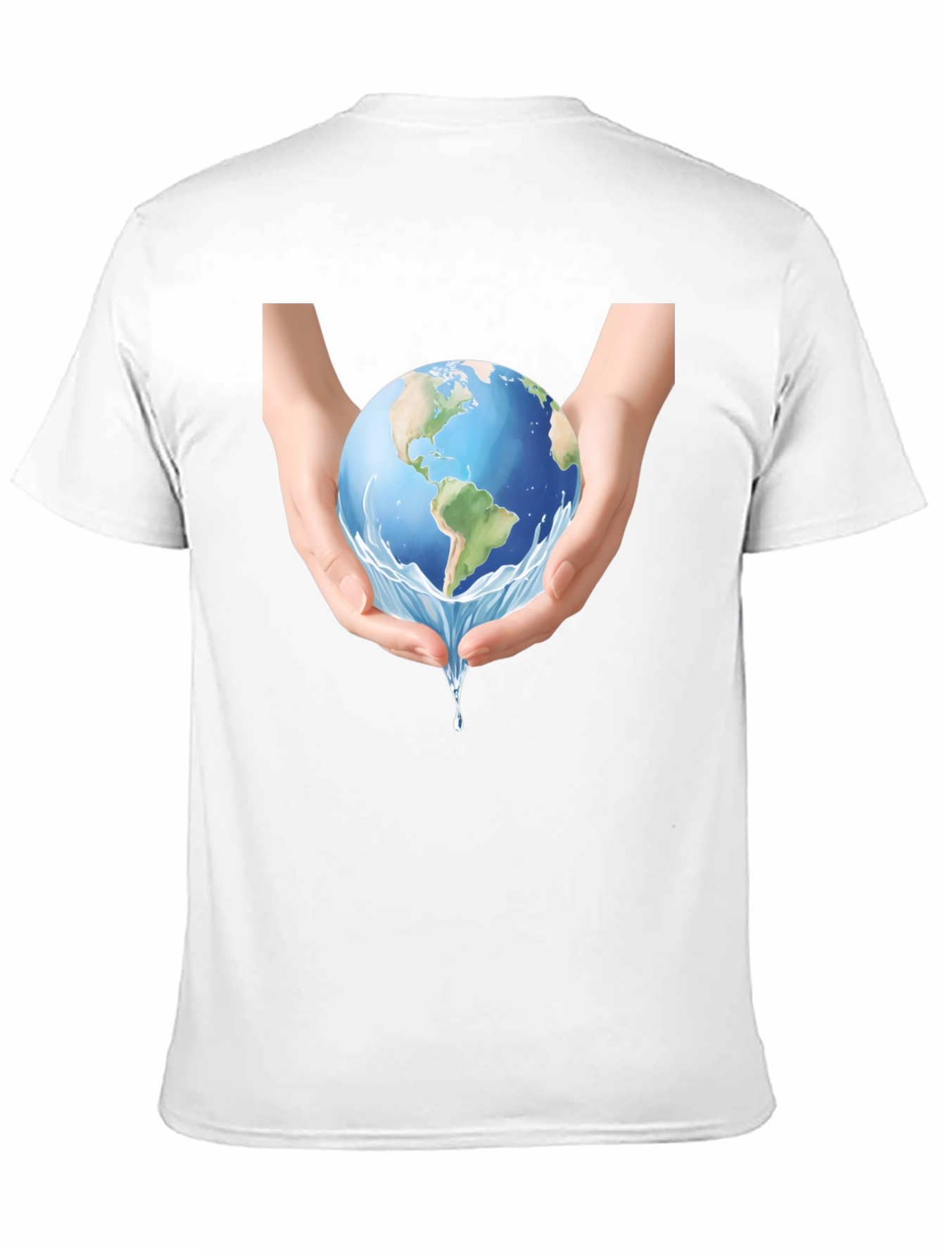 Earth in Hands Graphic Tee - Black