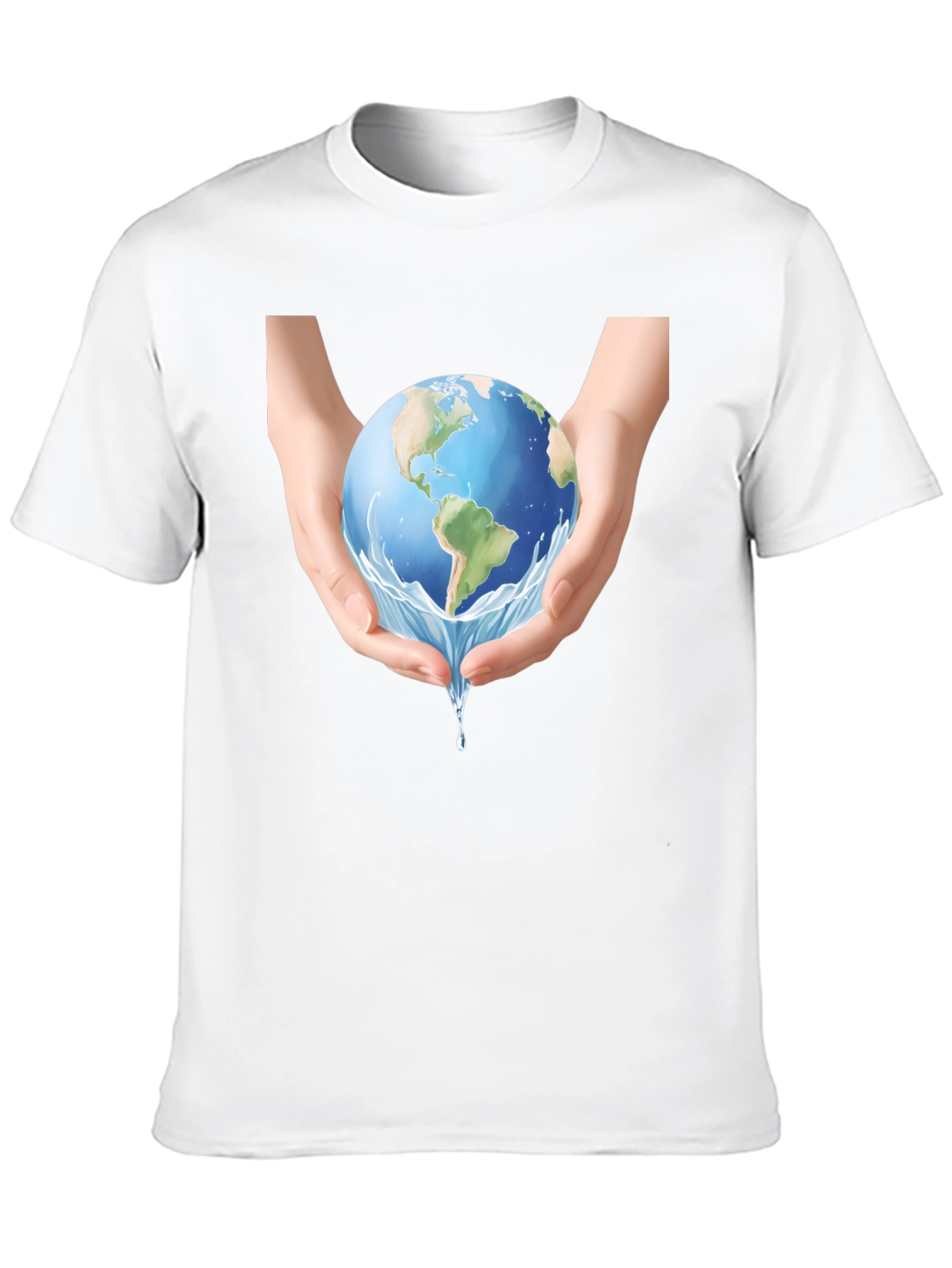 Earth in Hands Graphic Tee - Black