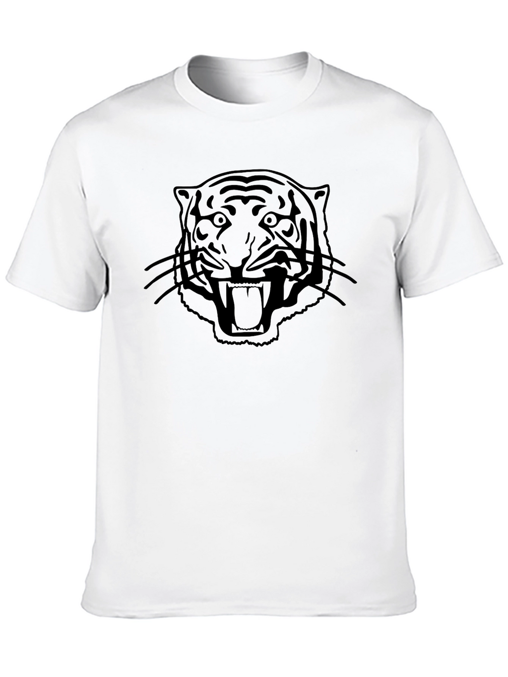 Bold Tiger Graphic Tee - Black