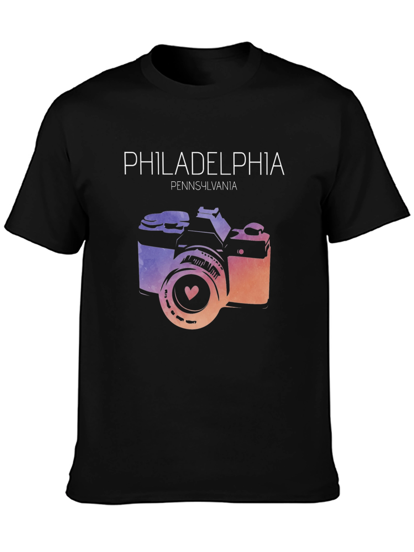 Philadelphia Camera Graphic Tee - Pennsylvania Souvenir Shirt