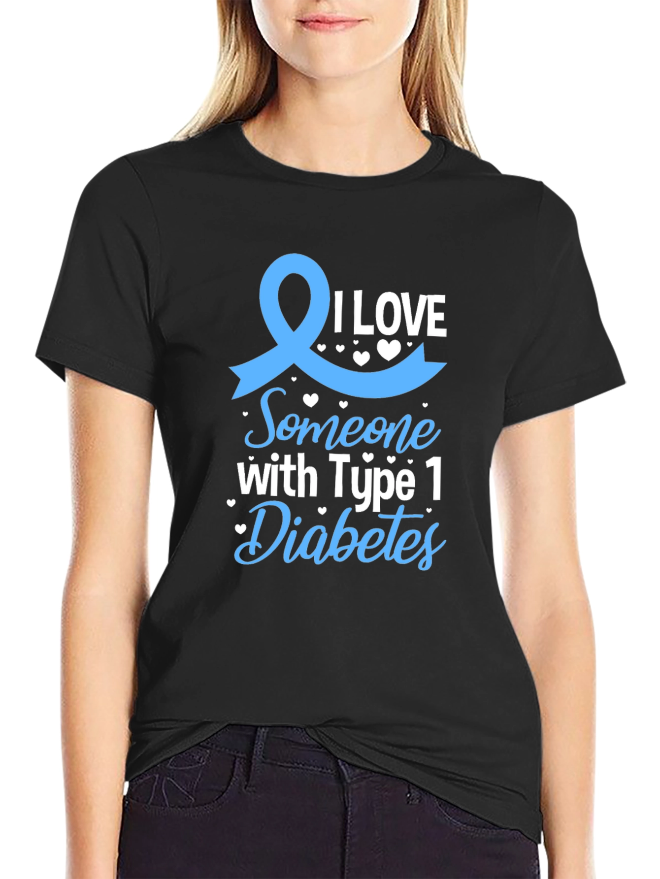 I Love Someone With Type 1 Diabetes T-Shirt